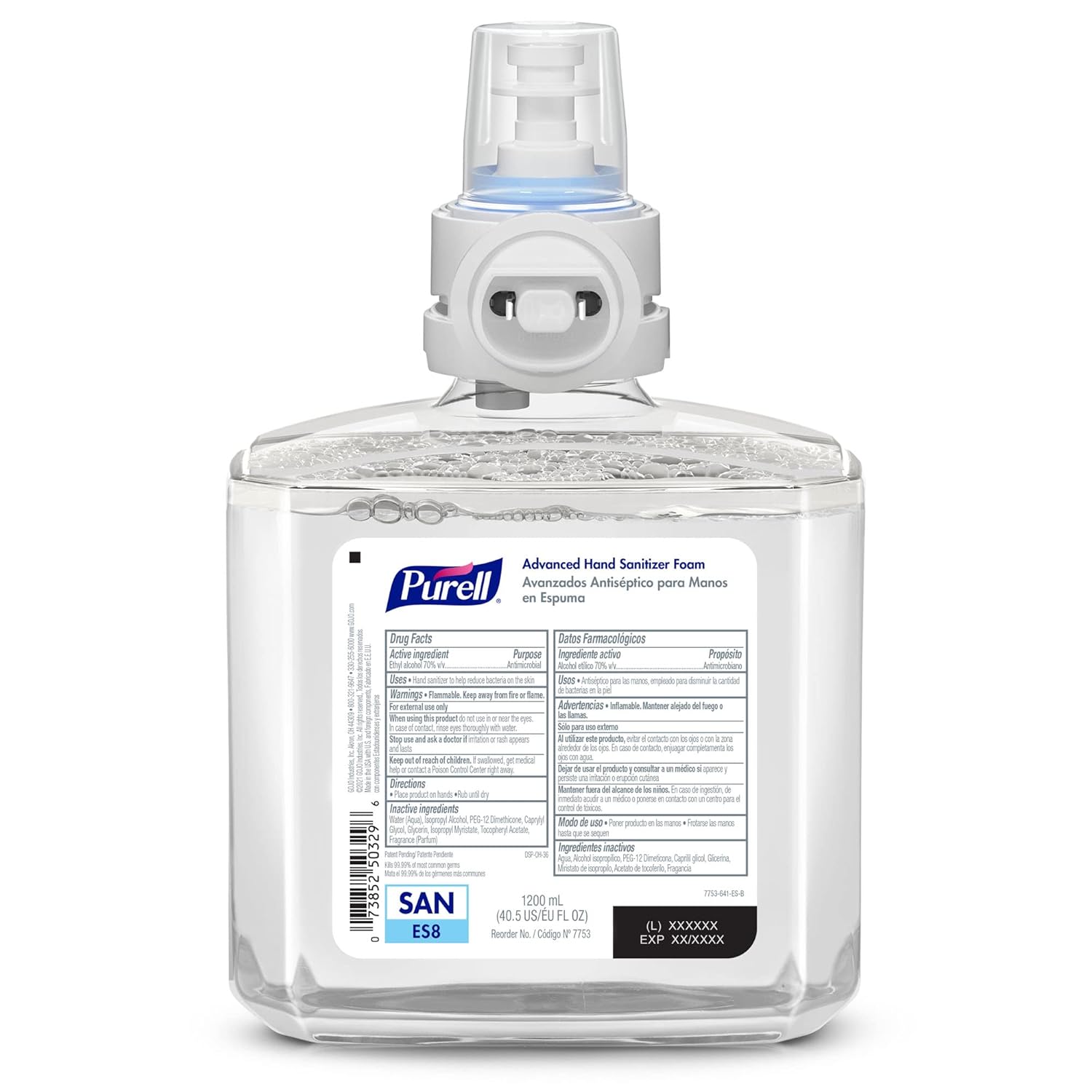 PURELL Advanced Hand Sanitizer Foam, Clean Scent, 1200 mL Refill for PURELL ES8 Automatic Hand Sanitizer Dispenser (Pack of 2) - 7753-02 - Image 3