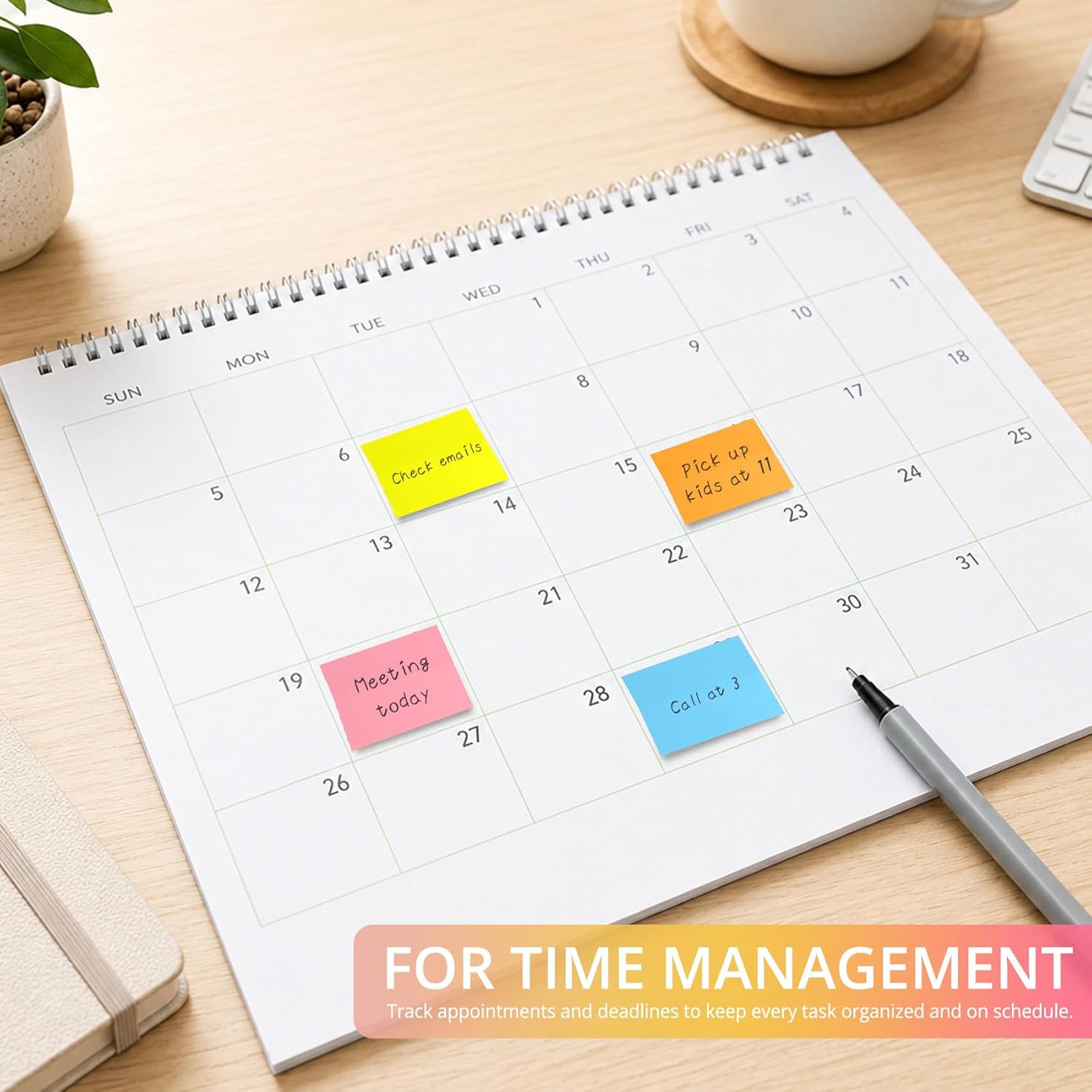 Sticky Notes 1.5"x2", 96 Pad Mini Sticky Pads for Quick Reminders and Color Coding, Perfect for Office, School and Home Organization - Bright - Image 4
