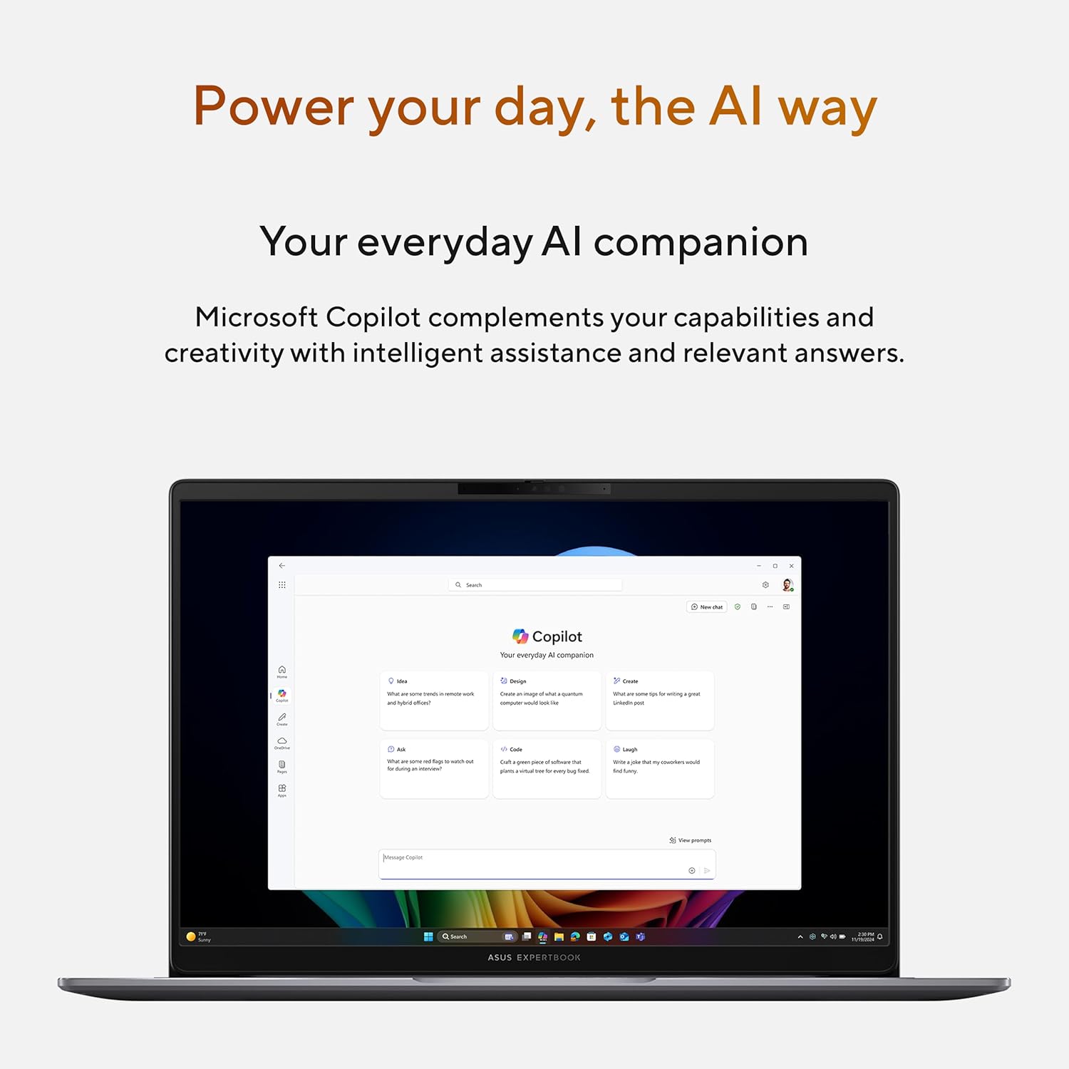 ASUS ExpertBook PM3 14” Business Laptop, AMD Ryzen AI7 350 Processor, 32GB RAM, 1TB SSD, WiFi 7, Windows 11 Pro, Misty Grey, PM3406CKA-XS76 - Image 10