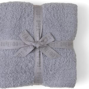 Barefoot Dreams® CozyChic® Throw, Dove Gray, 54″x72″