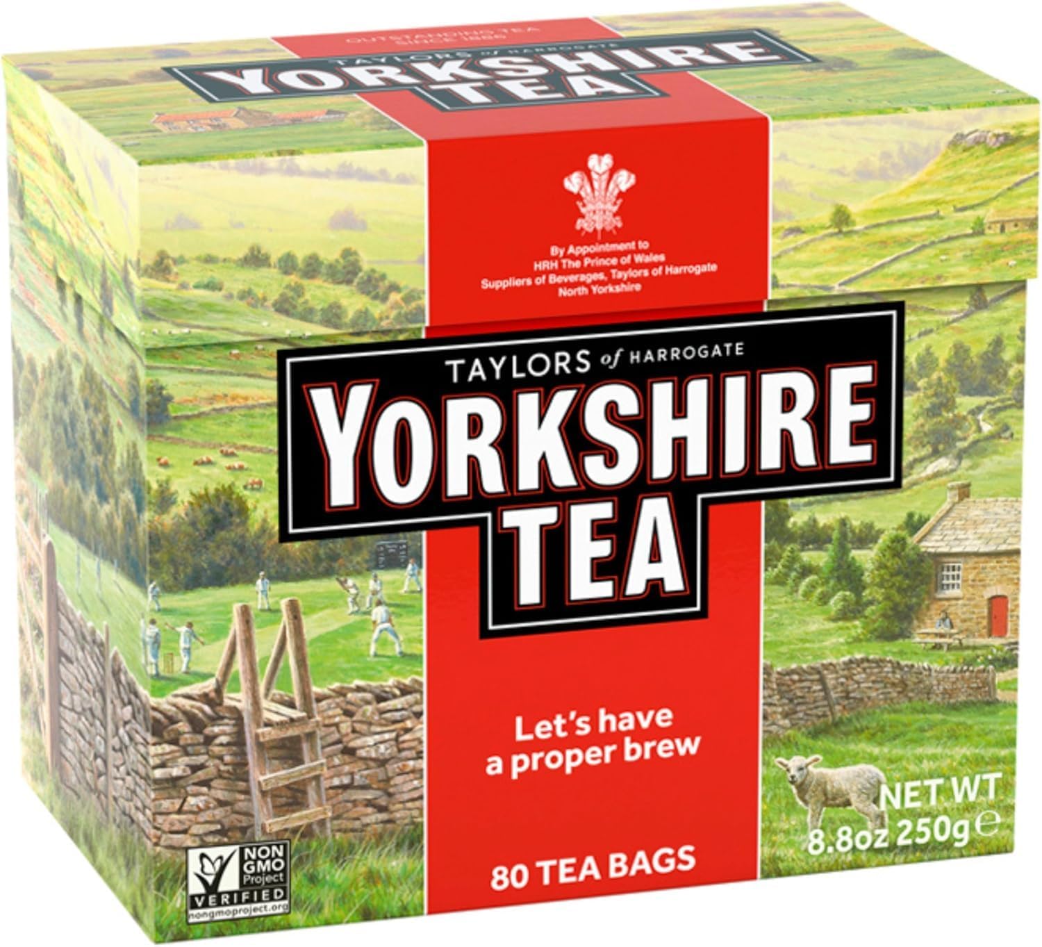 Yorkshire Tea, Red, Black Tea, Pillow Tea Bags, 80 Count (Pack of 1), Refreshing, Satisfying, and Strong, Classic British Breakfast Blend, Caffeinated, Enjoy Hot or Iced, 80 Teabags - Image 3
