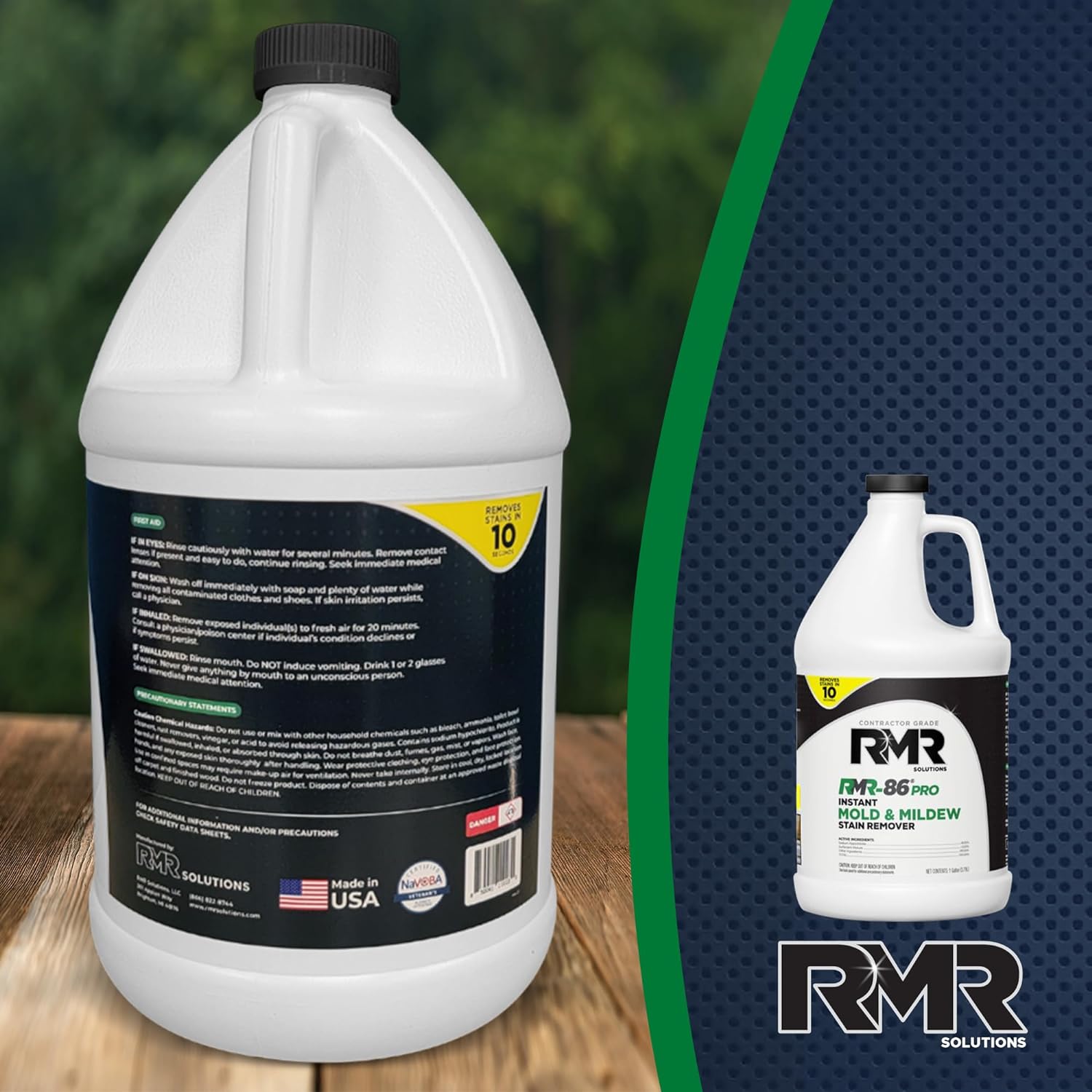 RMR-86 Pro Contractor Grade Mold Stain & Mildew Stain Remover Cleaning Solution, Professional Quality Formula, 1 Gallon - Image 10