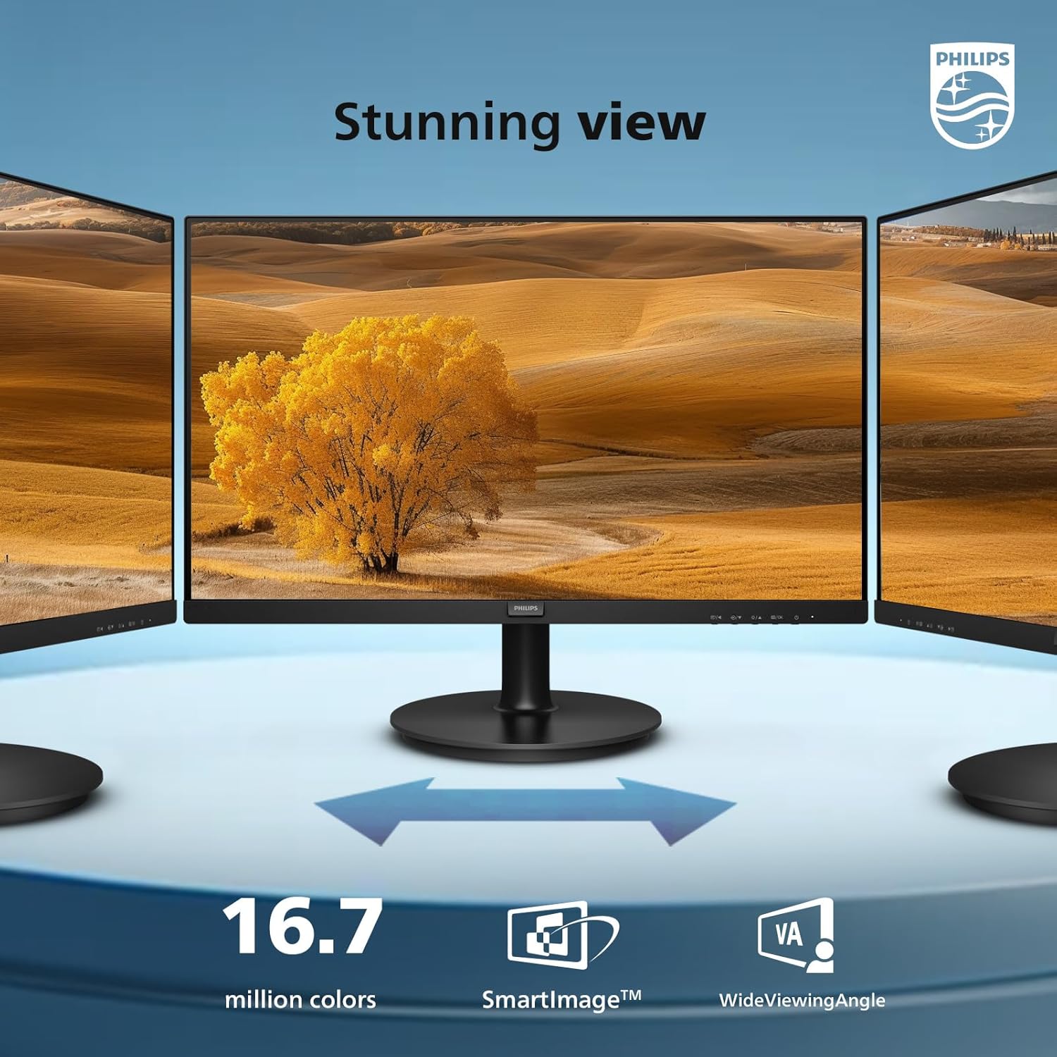 Philips 24 inch 100Hz Computer Monitor, Frameless Full HD (1920 x 1080), VESA, HDMI x1, VGA Port x1, Eye Care, 4 Year Advance Replacement Warranty, 241V8LB - Image 5