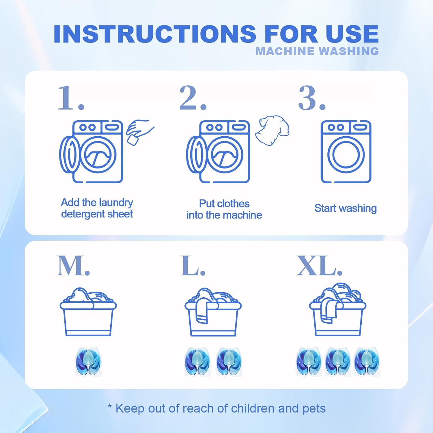 140-Count Laundry Detergent Pacs, 5-in-1 Powerful Clean, Stain Remover, Color Protector, Fabric Care, Deep Hygienic Clean, HE Compatible - Image 9