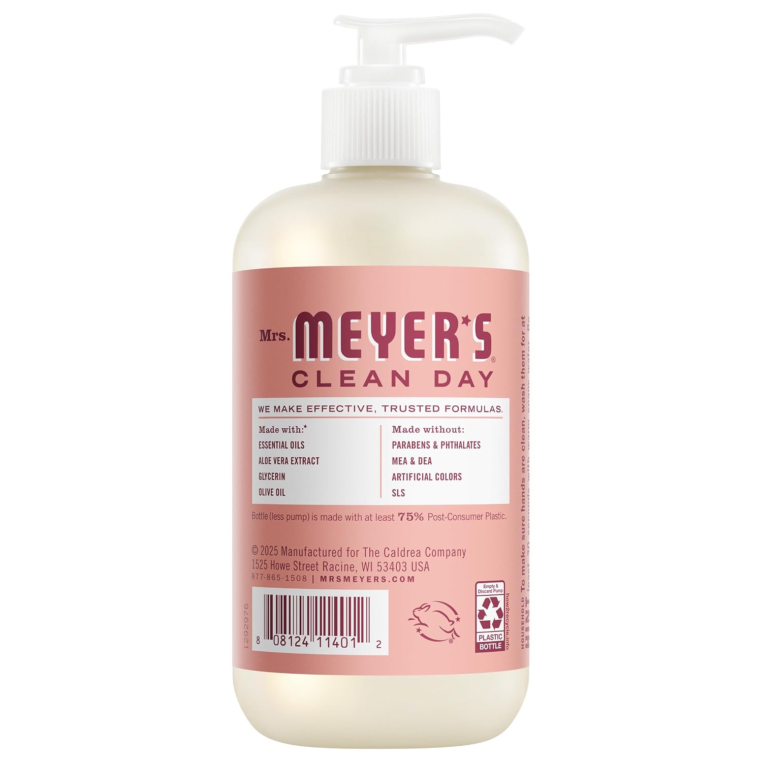 MRS. MEYER'S CLEAN DAY Liquid Hand Soap Rose (12.5 Fl Oz (Pack of 3)) - Image 3