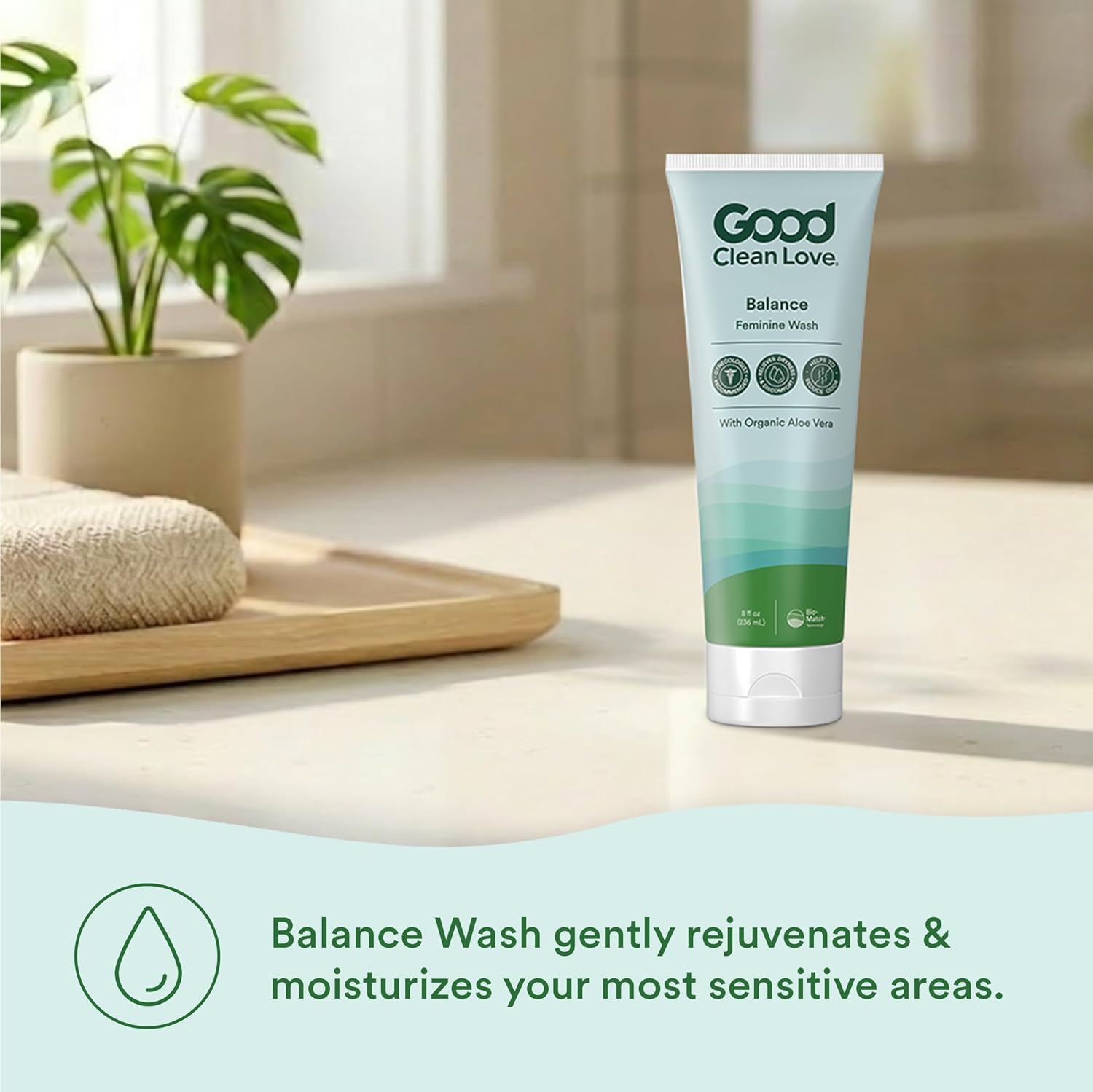 Good Clean Love Balance Feminine Wash, pH-Balanced Vaginal Moisturizer Cleanser for Women with Natural Ingredients, Gentle Cleansing Feminine Care Product, Reduces Vaginal Dryness & Odor, 8Oz (2-Pack) - Image 5