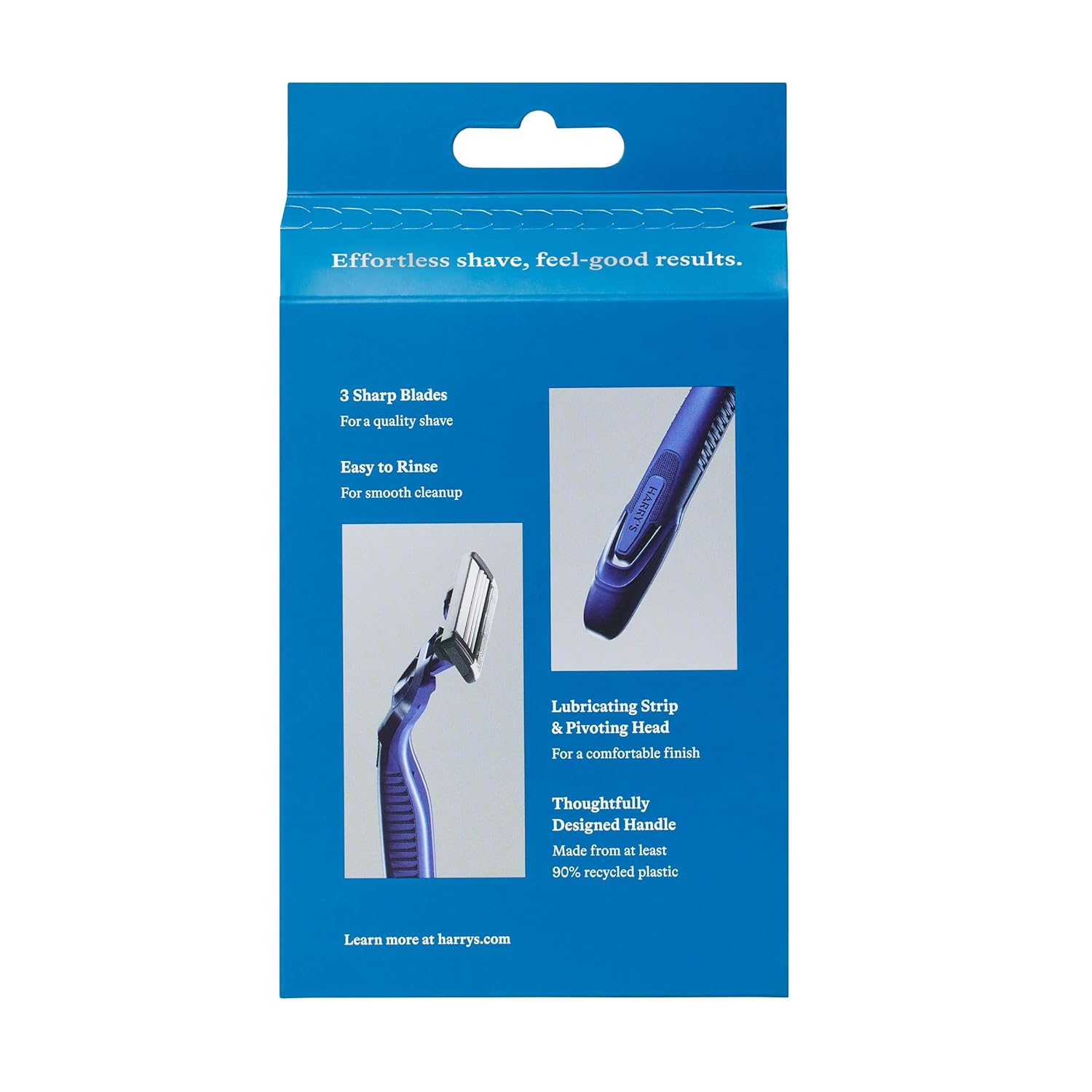 Harry's Men's Disposable Razors, 3-Blade Razors with Lubricating Strip and Pivoting Head, 4 Count - Image 3
