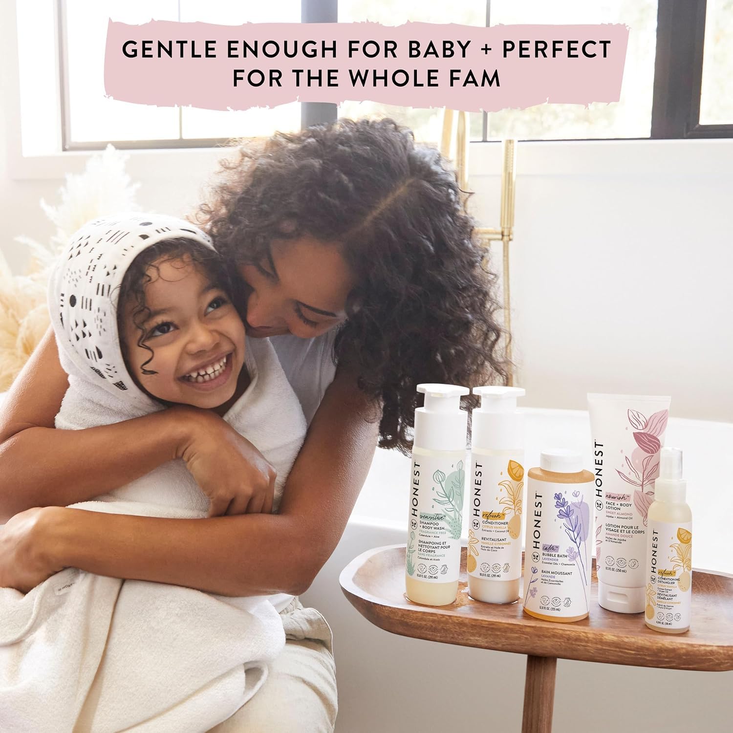 The Honest Company Silicone-Free Conditioner, Gentle Tear-Free Hypoallergenic Baby Hair Care with Naturally Derived Ingredients Lavender Calm 10 fl oz - Image 5