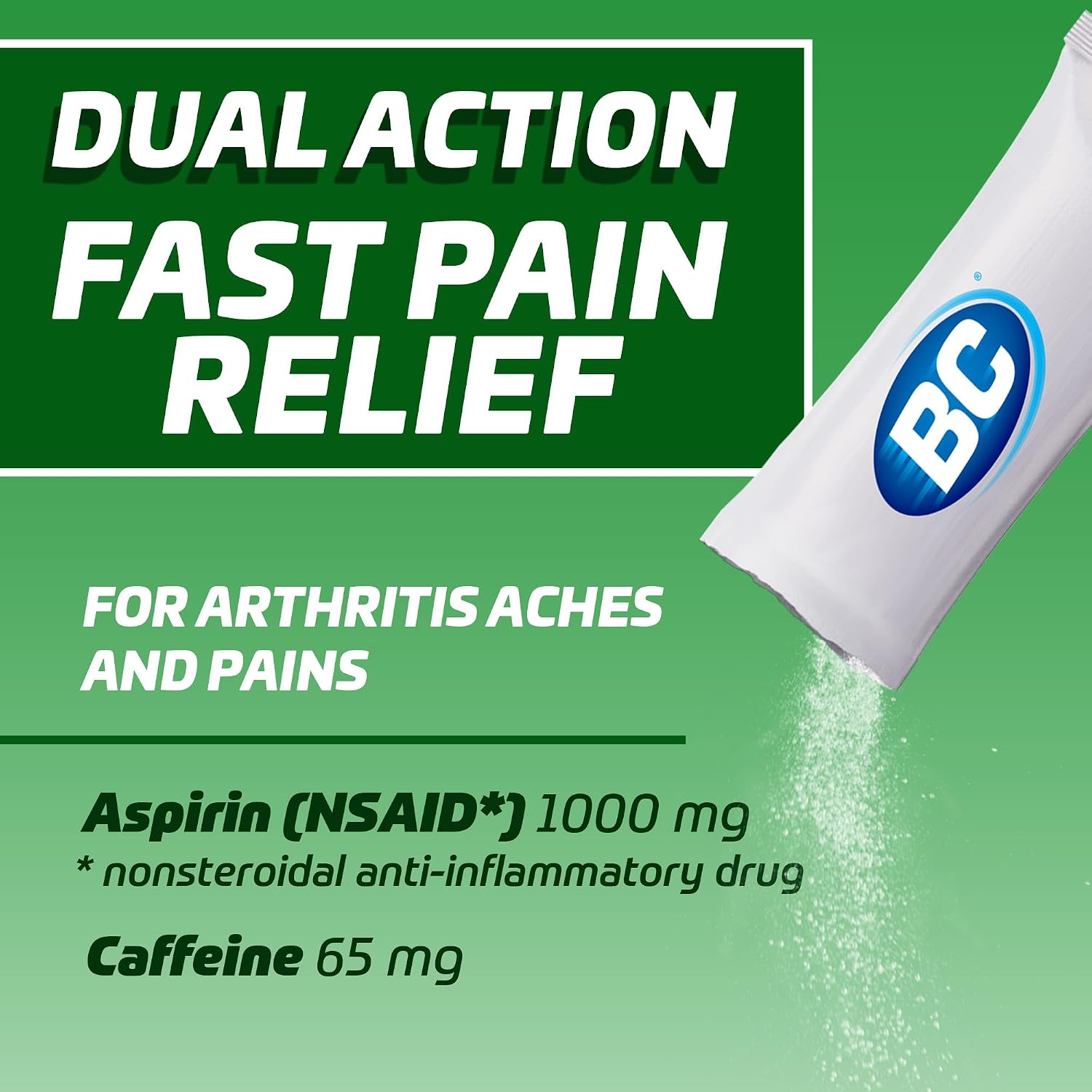 BC Pain Relief Powder, Arthritis Pain, 50 ct (Pack of 1) - Image 3