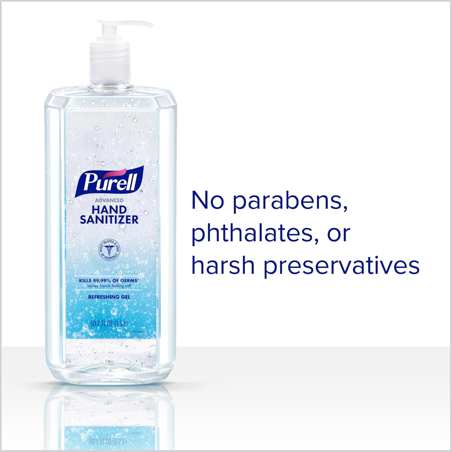 PURELL Advanced Hand Sanitizer Refreshing Gel, Clean Scent, 1.5 Liter Pump Bottle (Pack of 1) - 5015-04 - Image 3