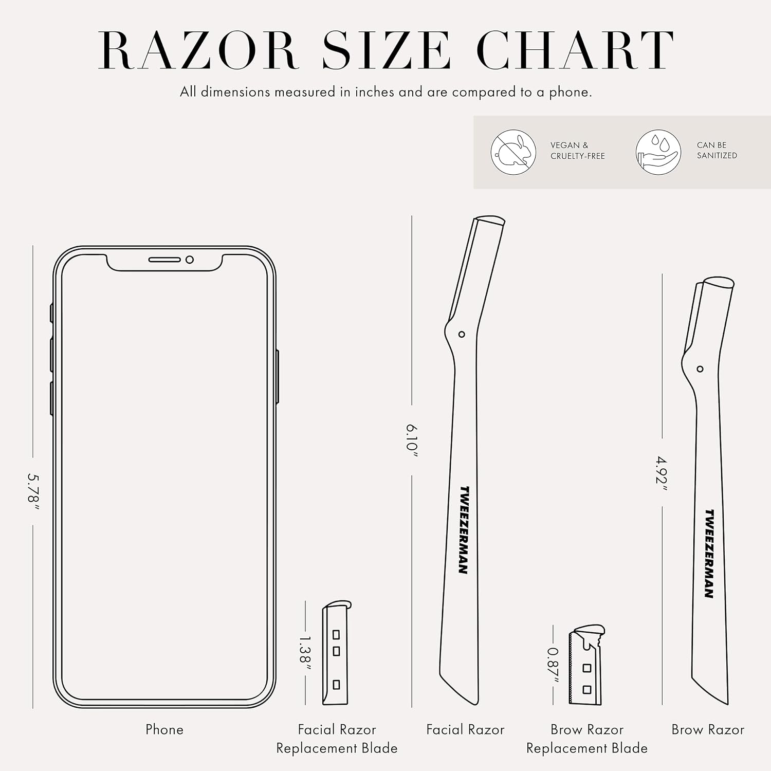 Tweezerman Stainless Steel Facial Razor - Image 11