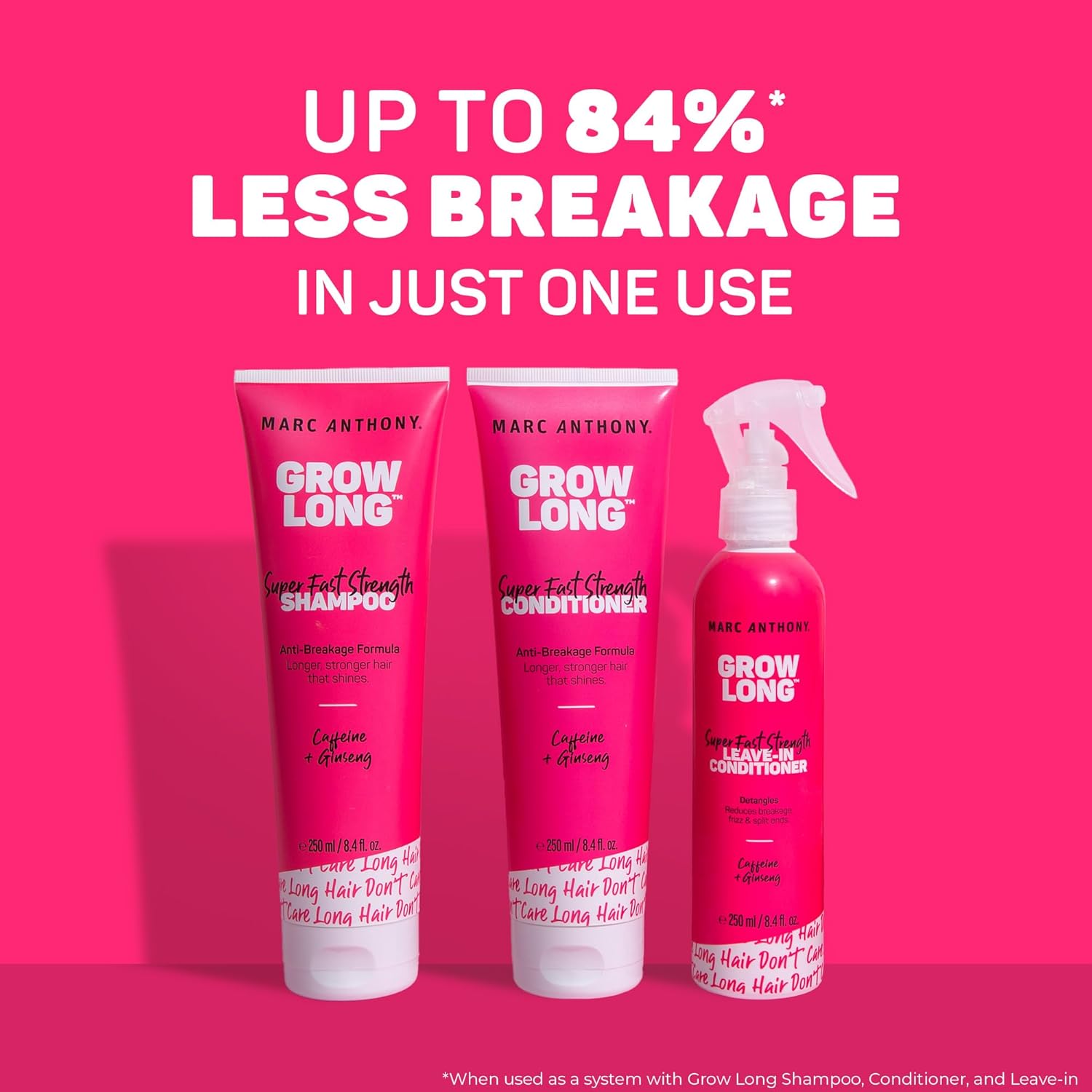Marc Anthony Strengthening Biotin Shampoo, Grow Long Anti-Frizz, Anti-Breakage & Nourishing Formula For Split Ends - Vitamin E, Caffeine & Ginseng for Dry & Damaged Hair - Image 4
