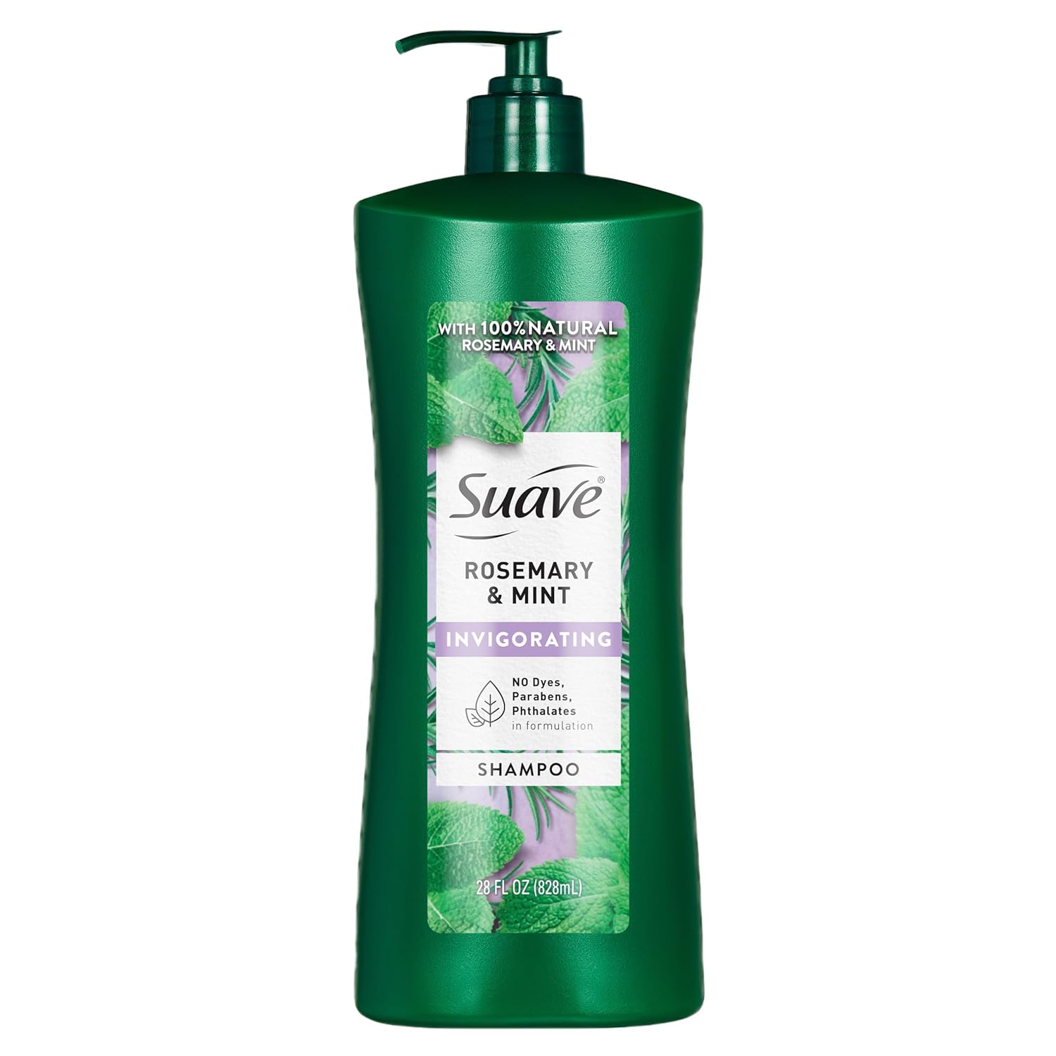 Suave Invigorating Shampoo with Rosemary & Mint, Refreshing & Replenishing Care for Healthy-Looking Hair, No Parabens, Phthalates, or Dyes, 28 FL OZ Bottle - Image 2