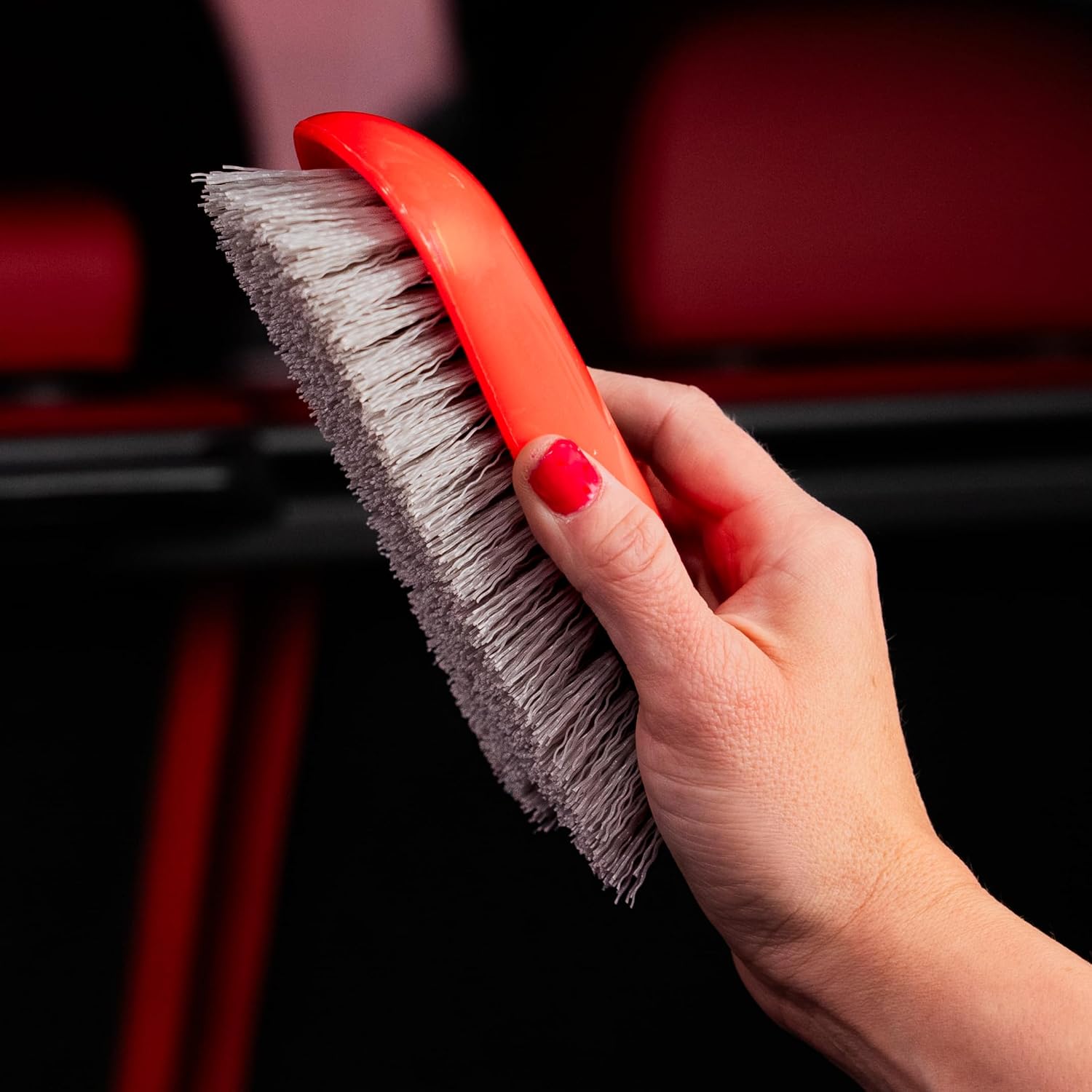 Mothers Stiff Bristle Carpet and Upholstery Cleaning Scrub Brush for Automotive, Home, Couch, Stain Remover - Image 4