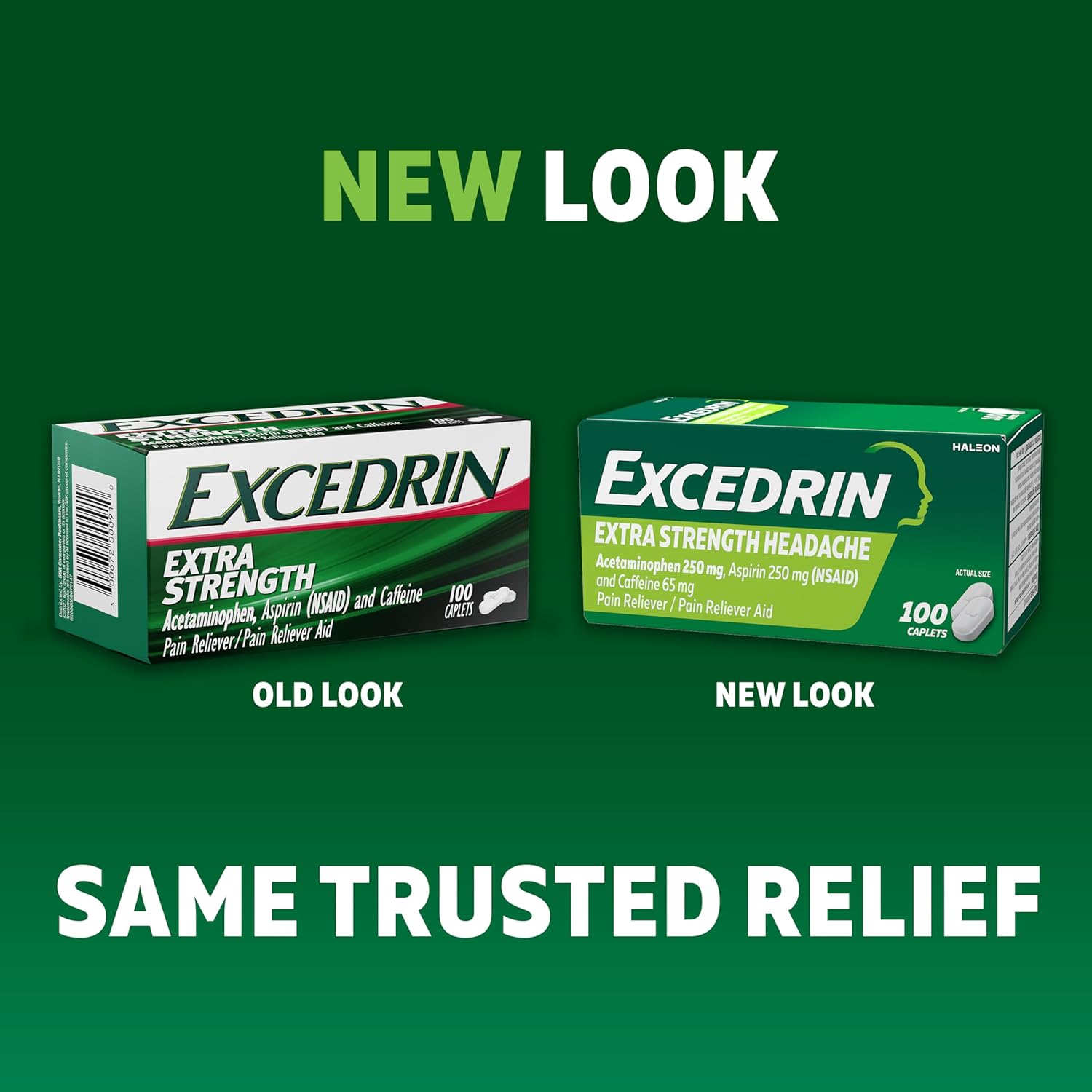 Excedrin Extra Strength Pain Relief Caplets – Headache Relief – 100 Count - Image 4