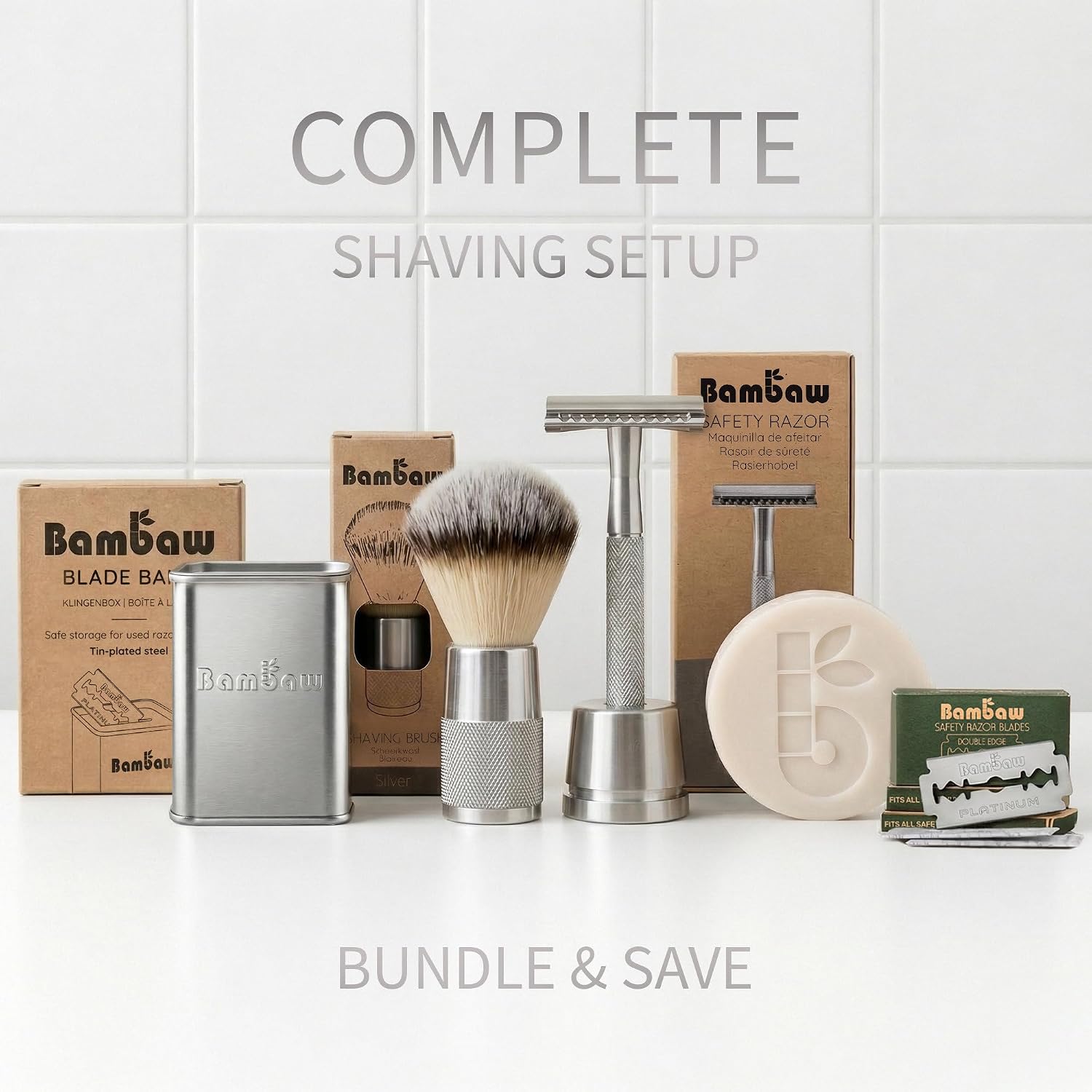 Bambaw Safety Razor Blades for Men & Women, 60 Pack, Double Edge Razor Blades Refills, Platinum Swedish Stainless Steel, Sharp & Long-Lasting Edge Retention, Up to 14 Months Supply - Image 10