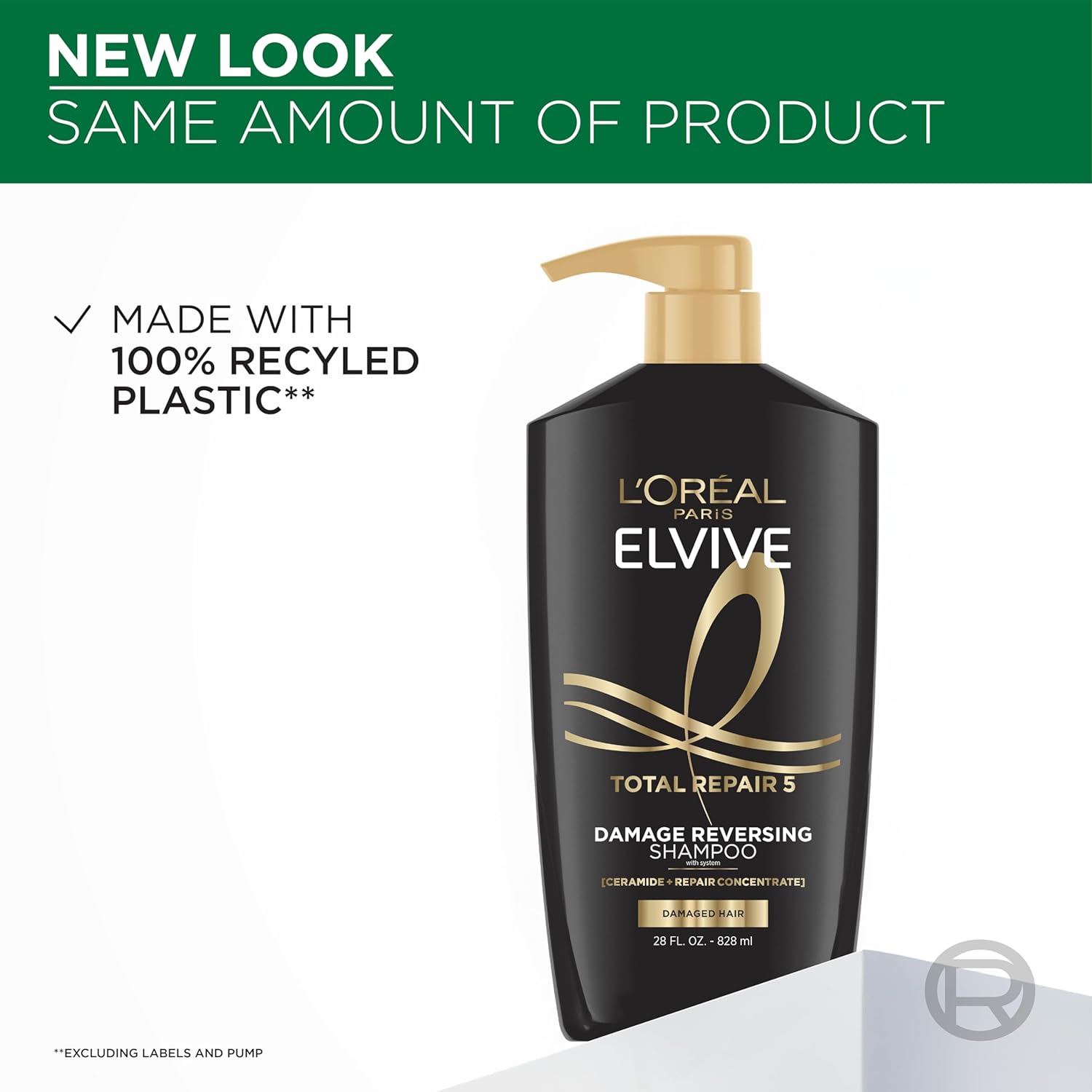 L'Oreal Paris Elvive Total Repair 5 Damage Reversing Shampoo and Conditioner Set for Dry and Damaged Hair, Hair Repair Formula with Protein and Ceramide, 56 Fl Oz Set - Image 7