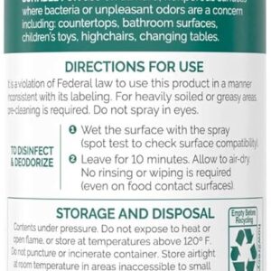 Seventh Generation Disinfecting Spray Cleaner Eucalyptus and Thyme Disinfectant 13.9 oz, Pack of 8