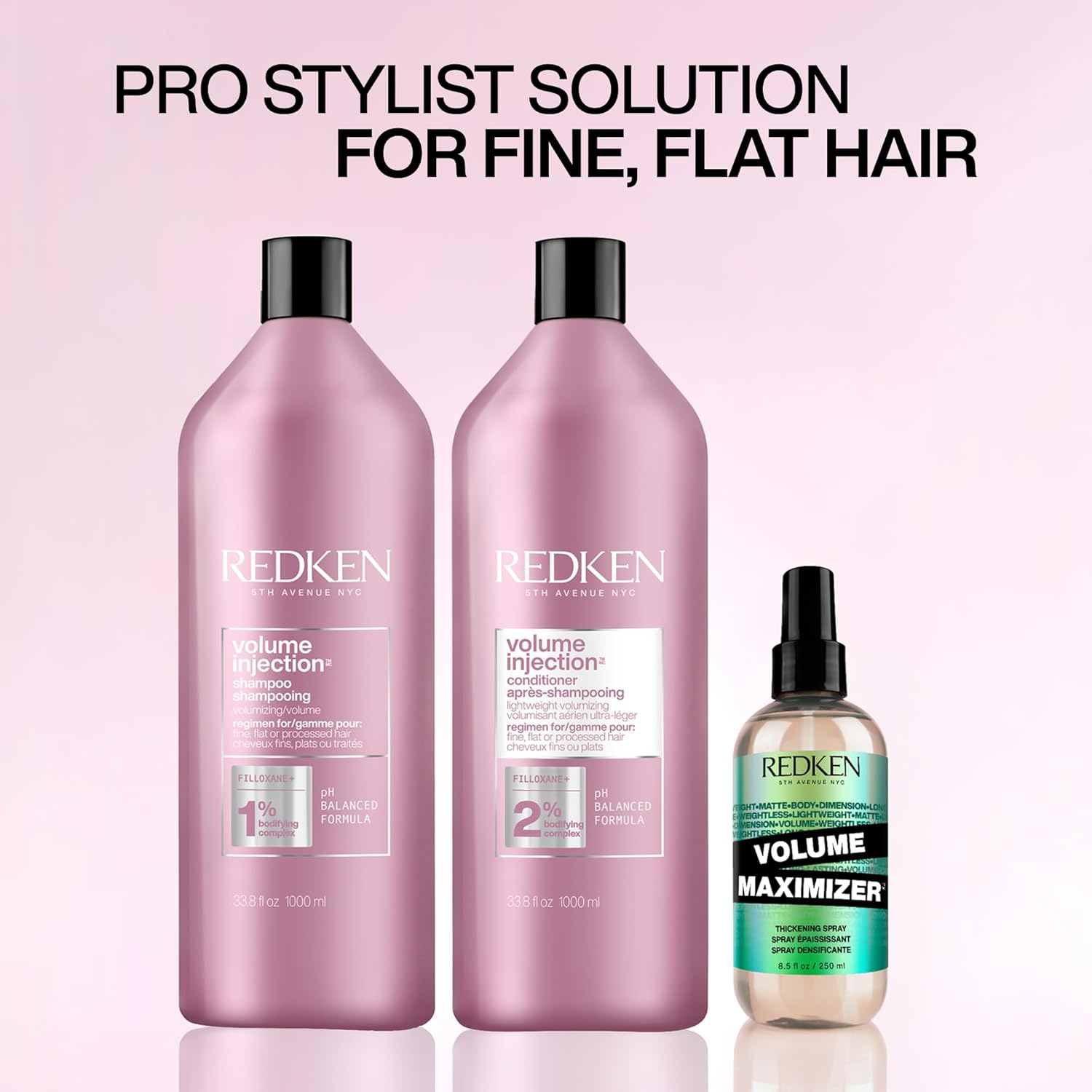 Redken Volume Injection Conditioner For Fine Hair - Adds Lift & Body, Volumizing & Detangling Without Weighing Down, Paraben Free - Image 8