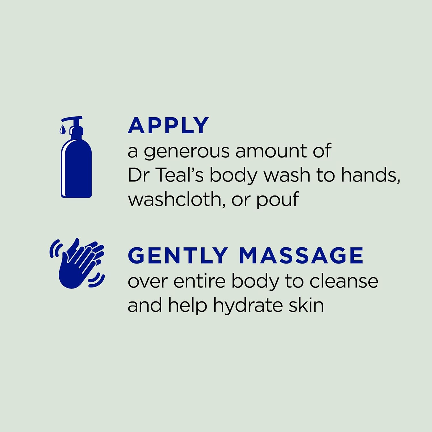 Dr Teal's Body Wash with Pure Epsom Salt, Relax & Relief with Eucalyptus & Spearmint, 24 fl oz (Pack of 2) - Image 3