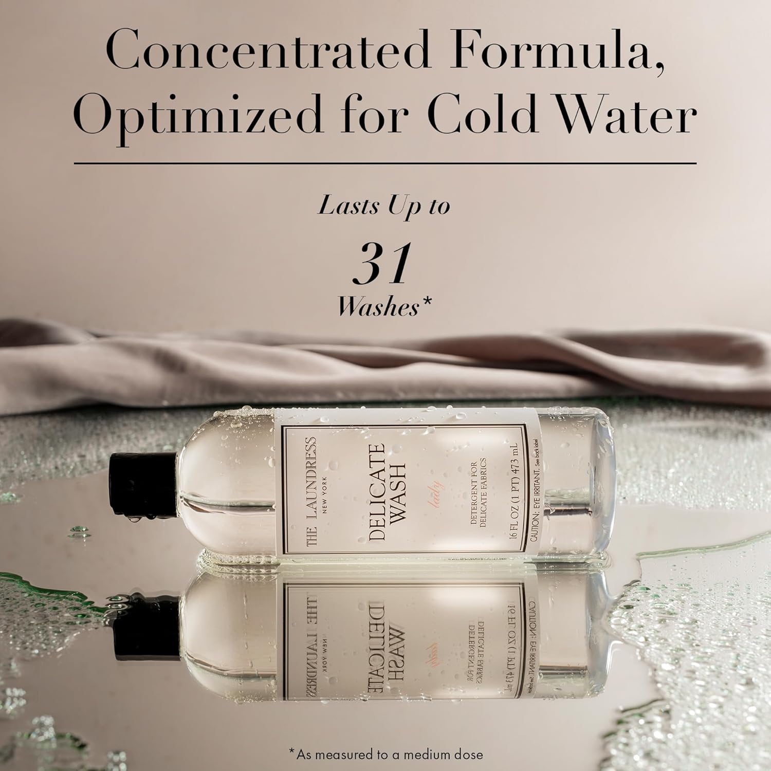The Laundress Delicate Wash Luxury Liquid Laundry Detergent, 31 Loads, Concentrated Washing Detergent, Lady Scent, Enzyme-Free Hand or Machine Wash Laundry Soap for Silk, Linen, Lingerie & More - Image 7