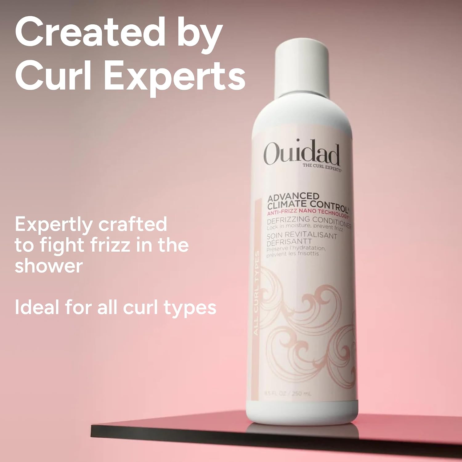 Ouidad Advanced Climate Control Defrizzing Conditioner for Curly Hair – Hydrates, Smooths & Defines Curls, Blocks Humidity & Frizz, Ceramides & Shea Lock In Moisture, All Curl Types, Sulfate-Free - Image 12