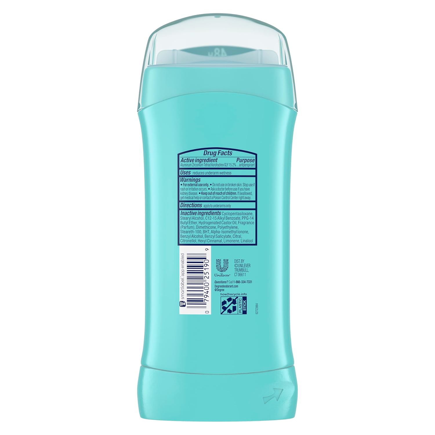Degree Original Antiperspirant Deodorant Shower Clean 48-Hour Sweat & Odor Protection Antiperspirant for Women 2.6 oz - Image 2