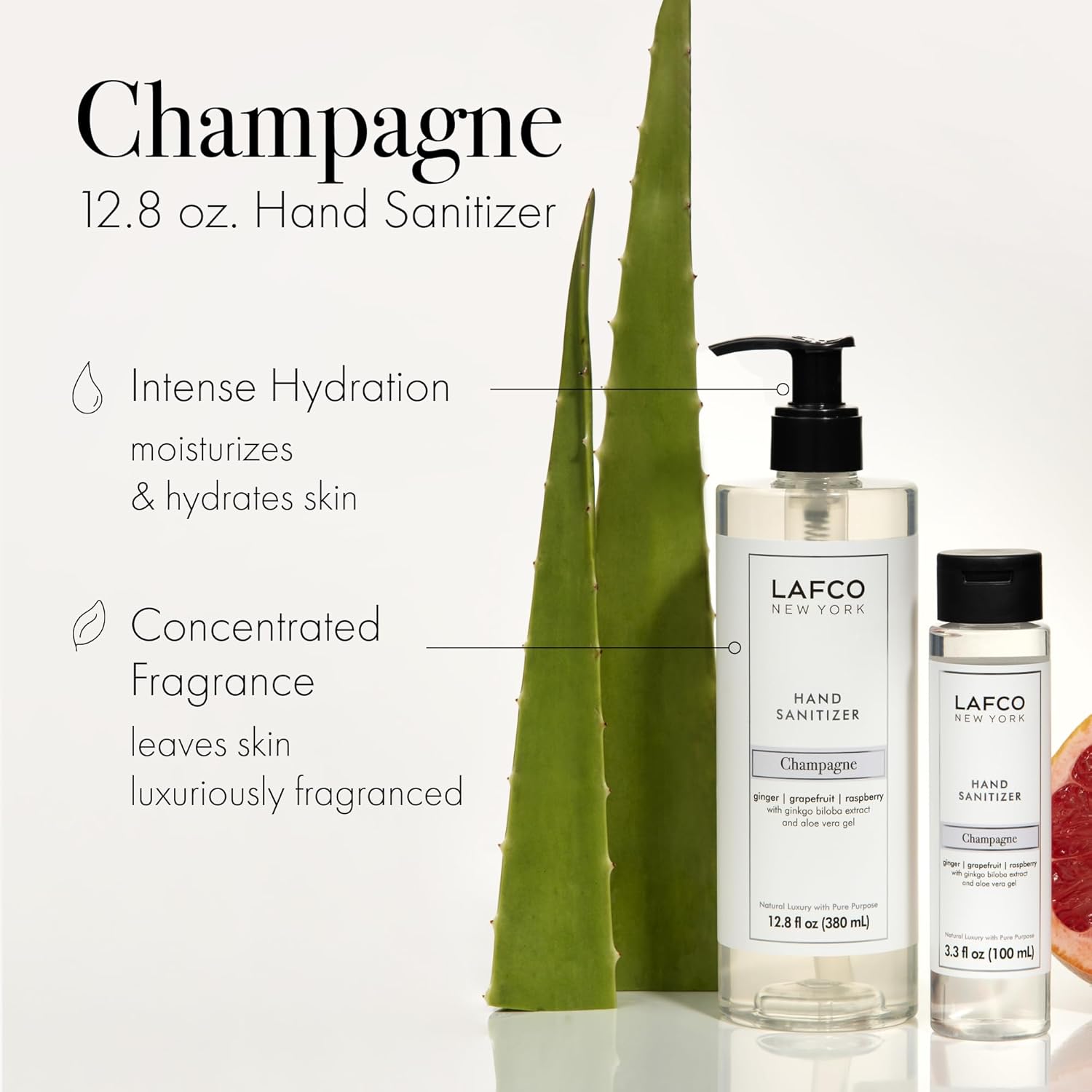 LAFCO NEW YORK Hand Sanitizer, Champagne - 12.8 fl oz - Purifies & Hydrates - FDA Approved - Cruelty Free - Image 3