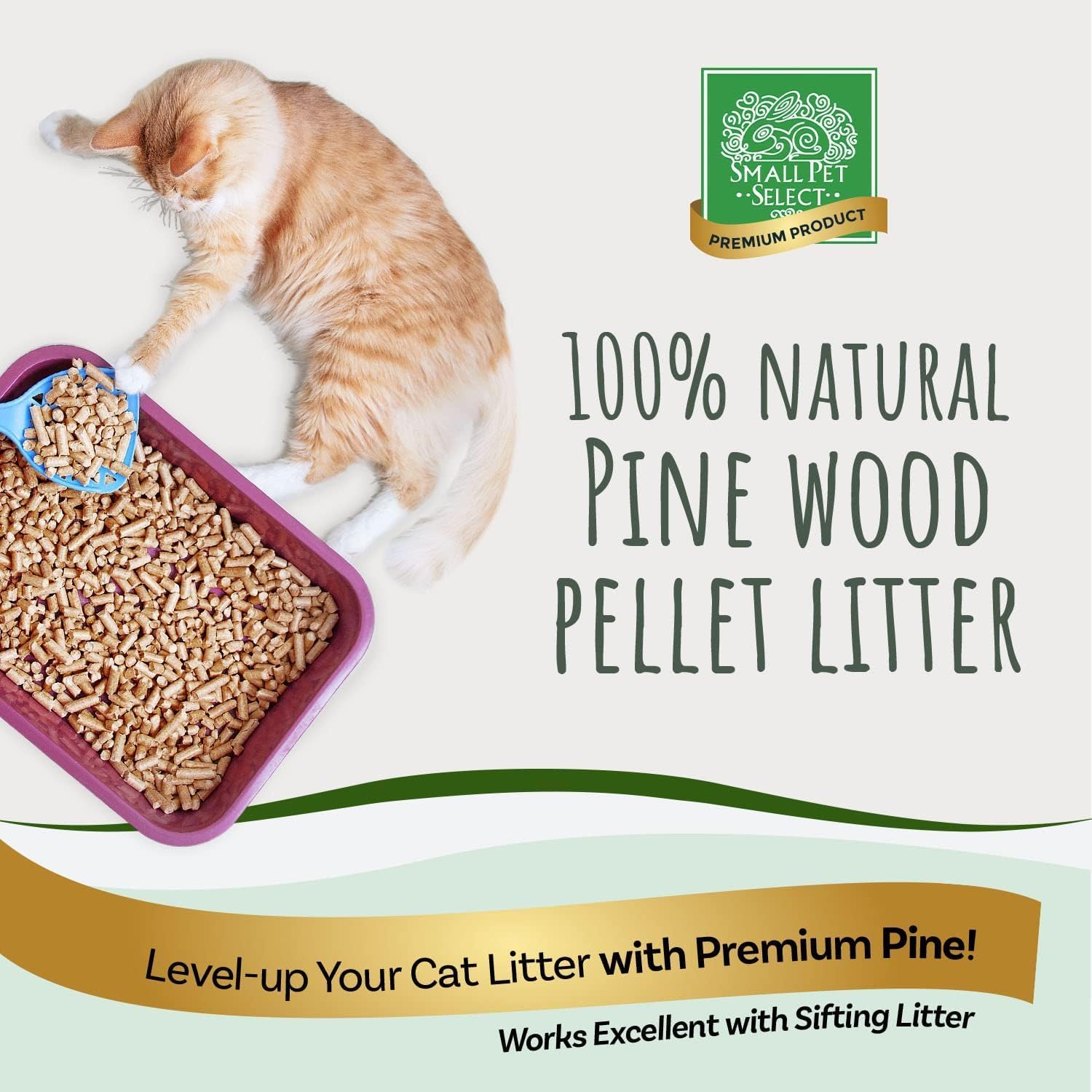 Small Pet Select Pine Pellet Bedding 20lb, Litter Pellets for Rabbit, Guinea Pig, Hamster, Bunny and Other Small Animals, Made in USA, 20lb - Image 4