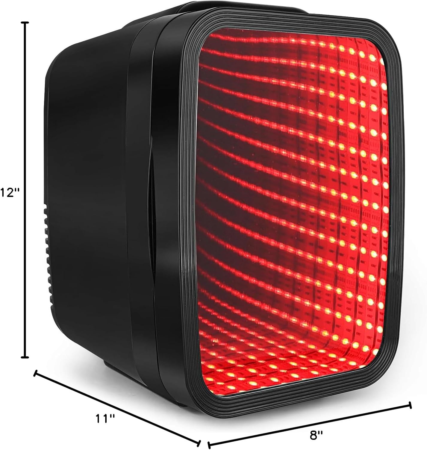 FANSEXPERT Mini Fridge, 4 Liter/6 Cans Small Refrigerator With Dimmable LED Light,AC/DC Portable Mini Cooler and Warmer, Gaming Small Fridge for Bedroom,Office,Gaming Room and Car (Black) - Image 8