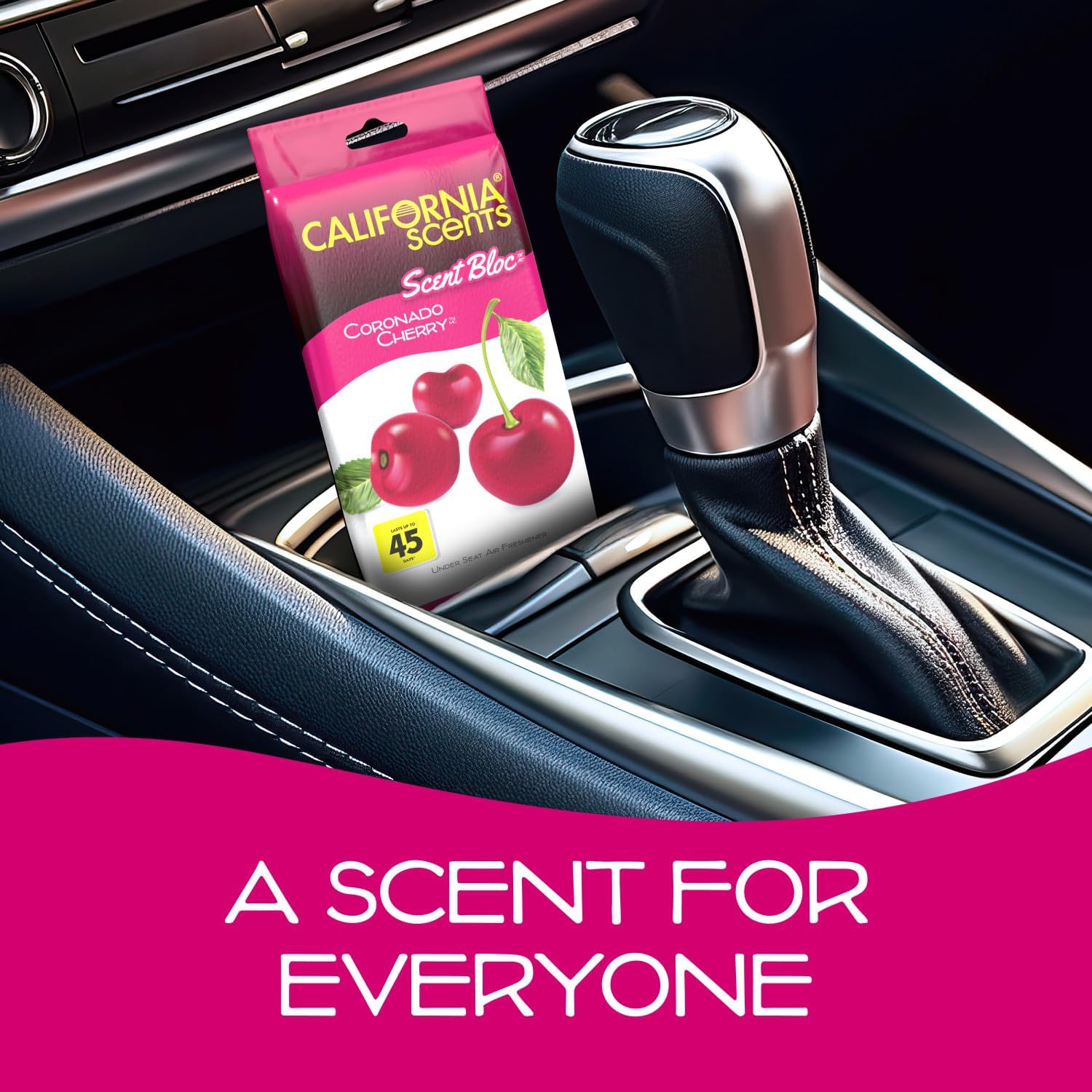 California Scents Power Bloc Car Air Freshener, Coronado Cherry Scent, 6 Pack - Image 6