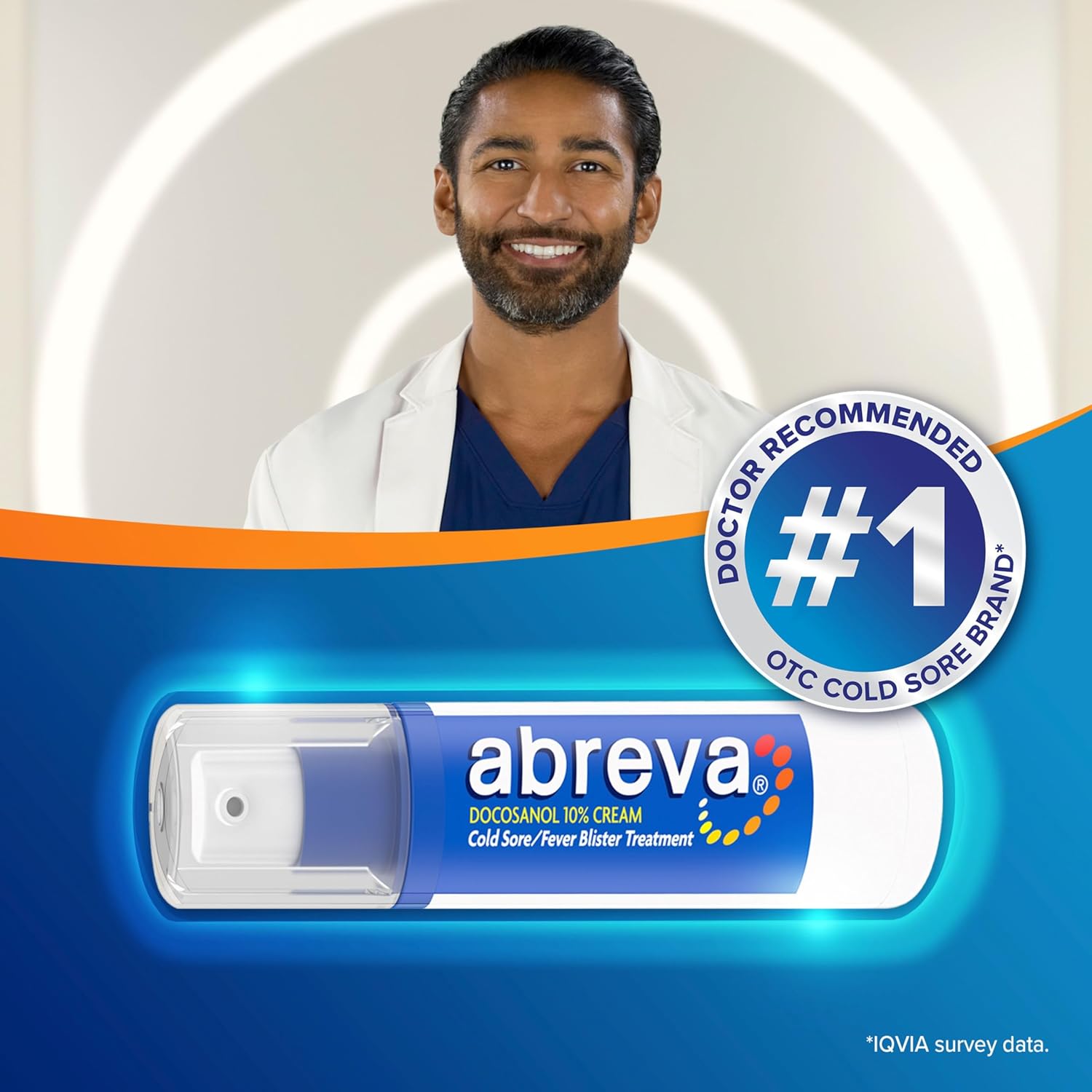 Abreva Docosanol 10% Cream Cold Sore Treatment, Fever Blister and Cold Sore Cream - 0.07 Oz Pump Bottle x 3 - Image 10