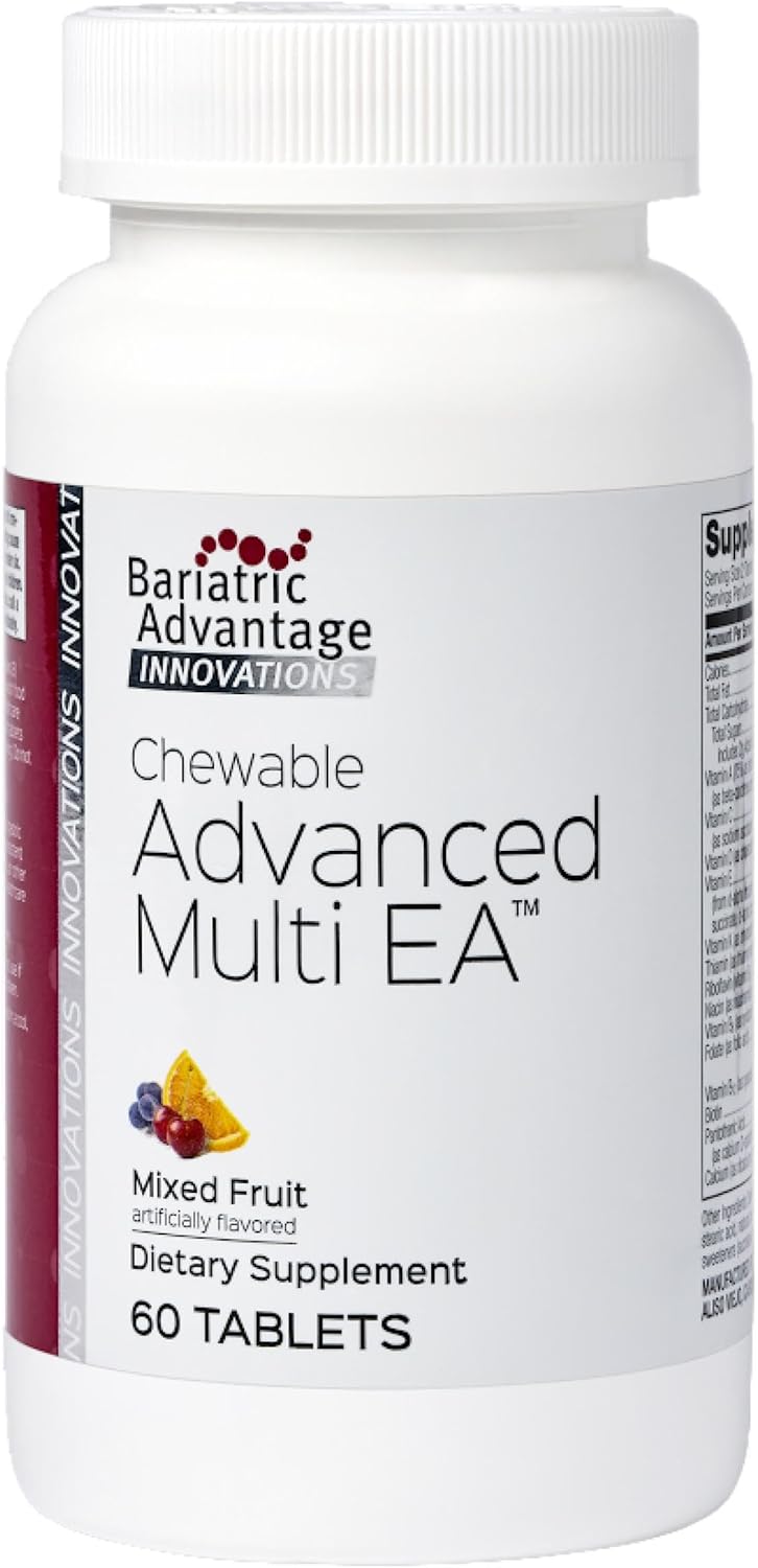 Bariatric Advantage Chewable Advanced Multi EA - High Potency Daily Multivitamin with Iron for Bariatric Surgery Patients - Mixed Fruit Flavor - 60 Count - Image 2
