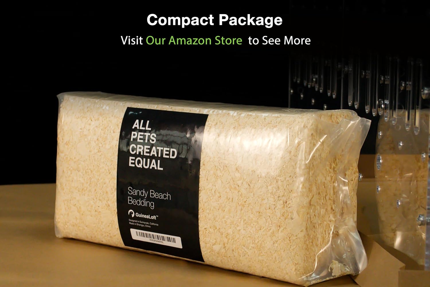GuineaLoft™ Sandy Beach Bedding (1-Month Supply) - Highly Compressed, Extremely Absorbent, Highly Deodorizing, Small Pack, Zero Clutter, Innovatively Manufactured - Image 7
