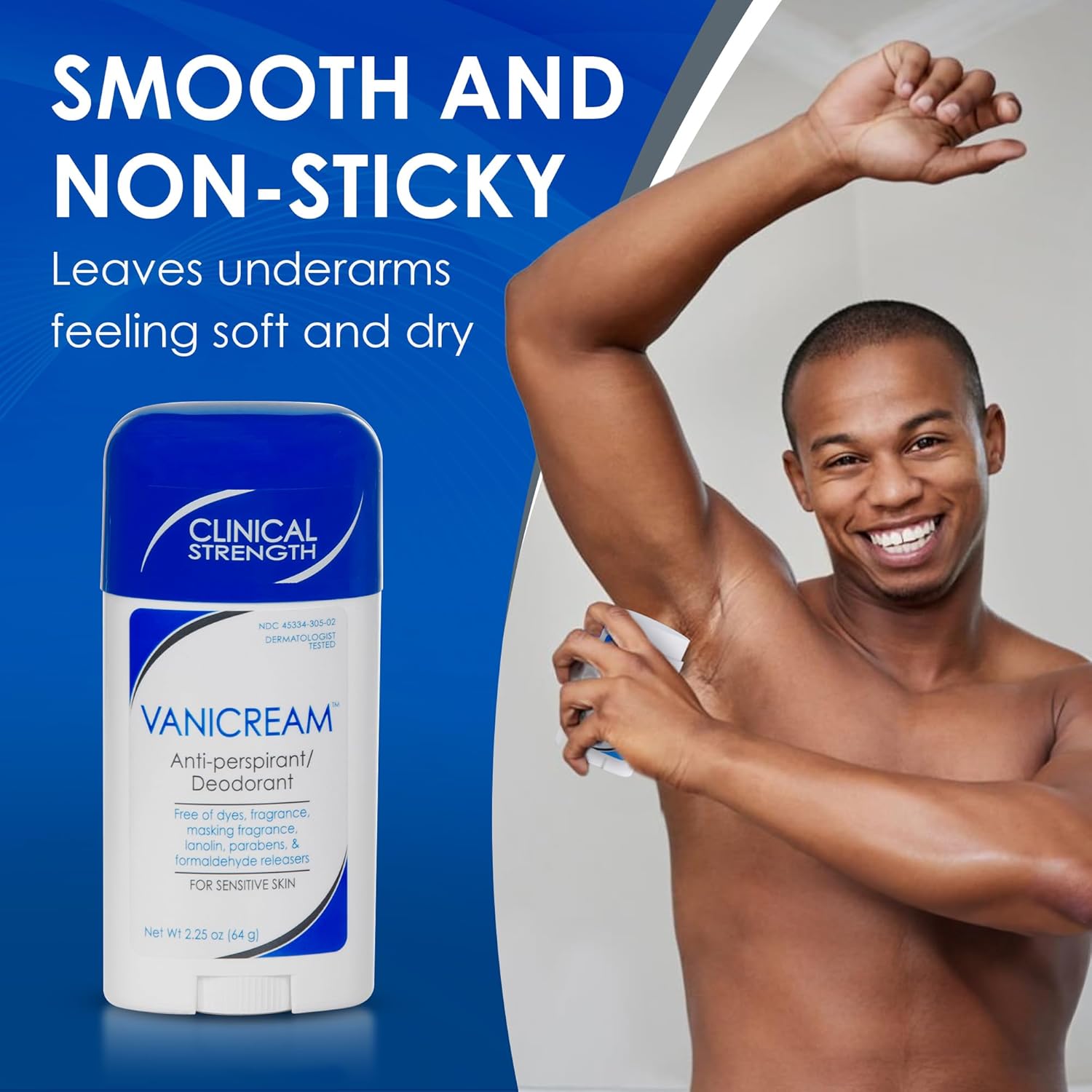 Vanicream Anti-Perspirant Deodorant for Sensitive Skin - 2.25 oz - Clinical-Strength Deodorant with 24-Hour Protection - Unscented - Image 5