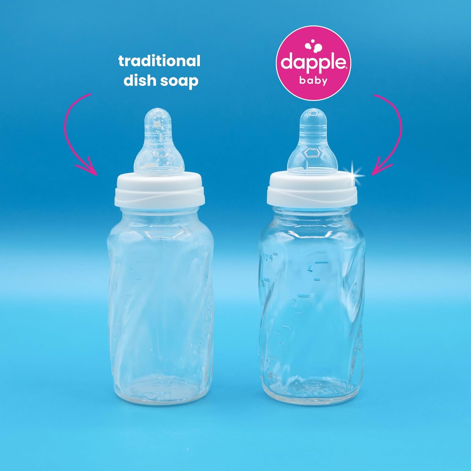 Dapple Baby Fragrance-Free Bottle & Dish Soap Refill Pouch - (2 Pack) 33.8 fl oz - Plant-Powered Cleaner for Baby Bottles, Pump Parts, and Sippy Cups - Image 7