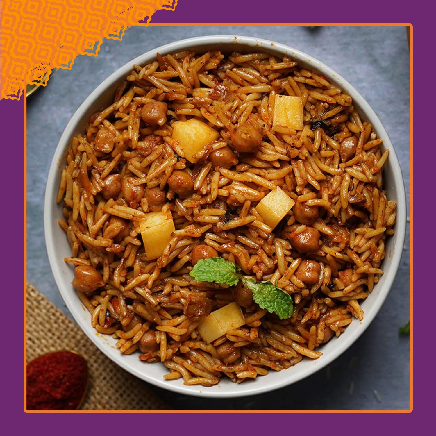 Patak's Delhi Spiced Rice, Fragrant Basmati with Chickpeas, Onion & Tomato, Kosher, Vegan Microwavable Meal Ready in 90 Seconds, For Quick Lunch or Dinner, 10.05 oz, 3-Pack - Image 5