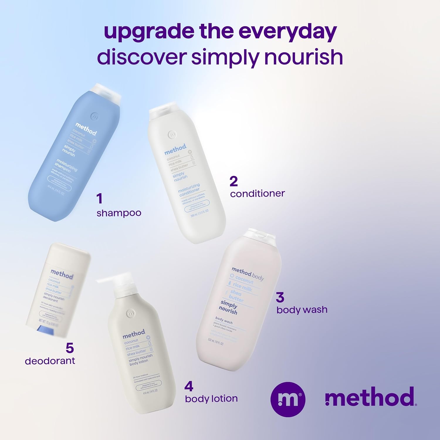 Method Moisturizing Shampoo, Simply Nourish - Hydrates and Revives Dry Hair, Safe for Color-Treated Hair – Sulfate Free and Cruelty Free - 14 oz - Image 9
