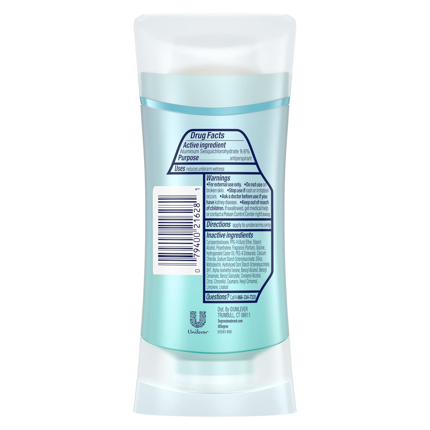 Degree Antiperspirant for Women Pure Clean 4 count Protects from Deodorant Stains Deodorant for Women 2.6 oz - Image 3