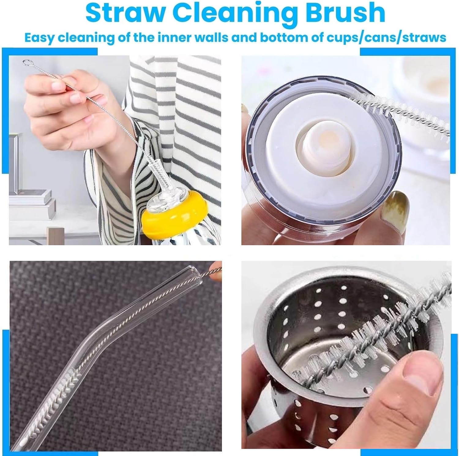 15Pcs Crevice Cleaning Brush Set, Hard Bristle Scrub Brushes Tools for Deep Cleaning Gap,Window Groove Cleaning Brush for Sliding Door Sill Tile Lines Shutter Corner Sink Teapot Bottle (1 Set) - Image 7