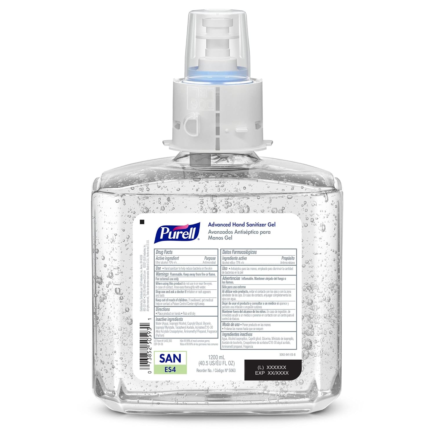 PURELL Advanced Hand Sanitizer Gel, Refreshing Gel, 1200 mL Hand Sanitizer Refill for PURELL ES4 Manual Dispenser (Pack of 2) - 5063-02 - Image 3