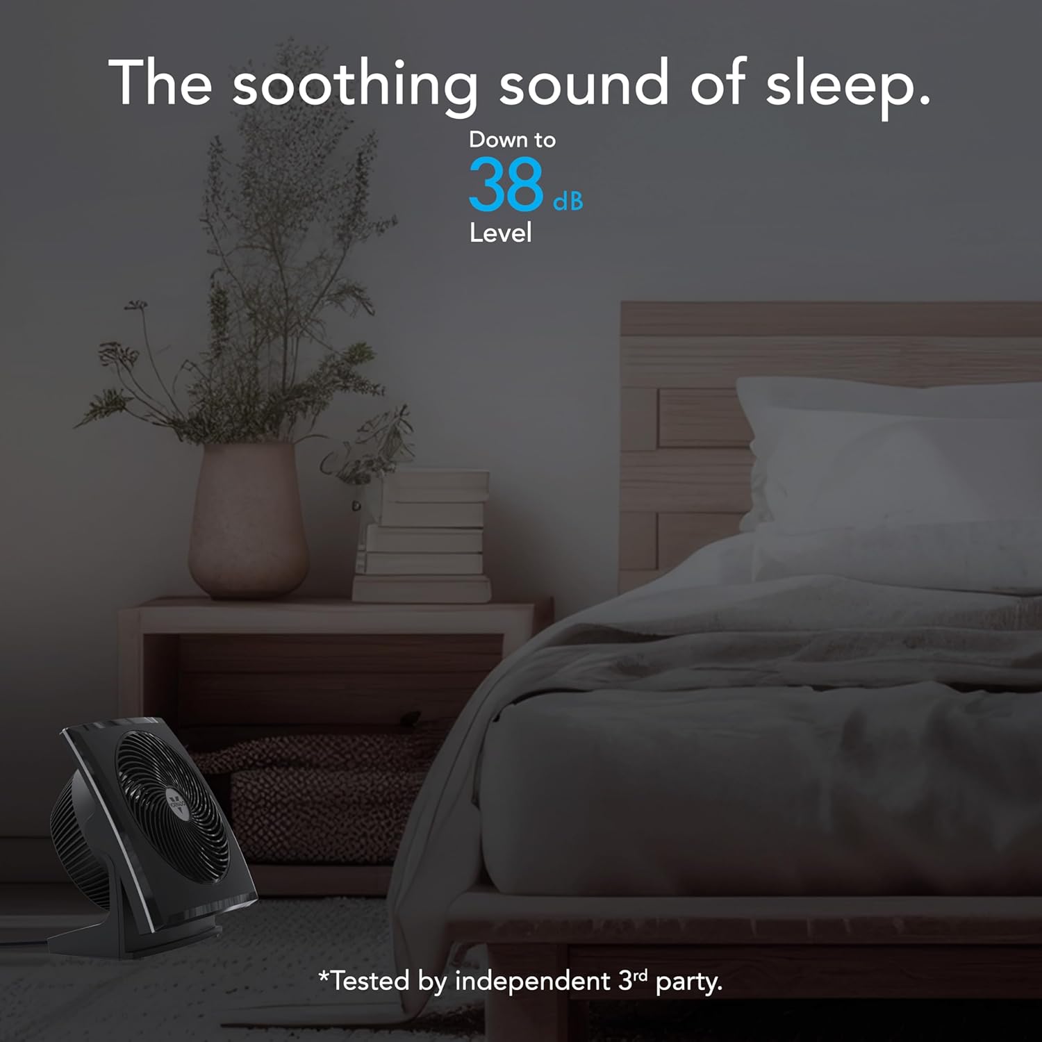 Vornado 673T Whole Room Air Circulator Fan, 3 Speed Settings, 90 Degree Pivoting Head, Deep Pitched Blades, Vortex Action Technology, Black Electric Fan for Bedroom, Office, Home - Image 5