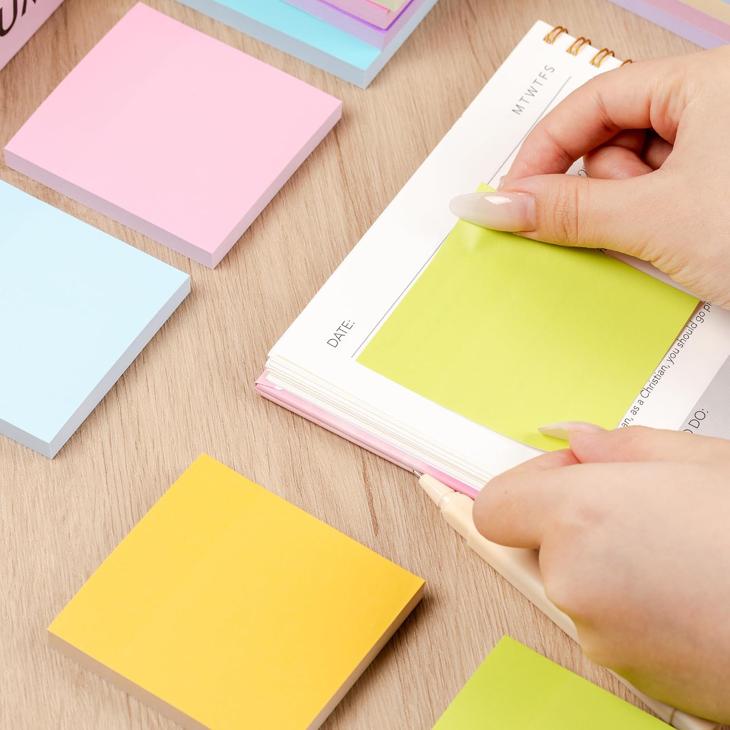 Mr. Pen- Sticky Notes, 3"x3", 16 Pads, 1300 Sheets, Prism's Reverie, Sticky Notes Bulk, Self-Stick Note Pads, Perfect for Office, School, Home, Study & Organization - Image 7