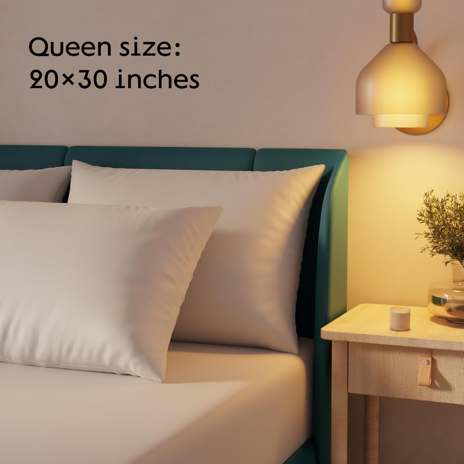 Niagara 4 Pack Waterproof Pillow Protectors Queen 20x30 Inches Smooth Zipper Premium Encasement Covers Quiet Cases Set White - Image 8