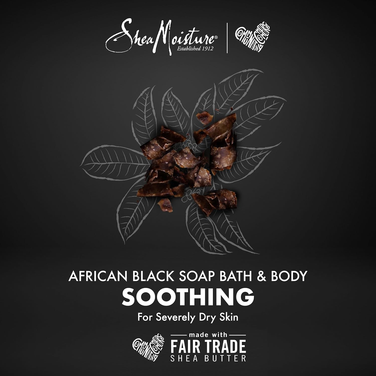 SheaMoisture Bar Soap for Troubled Skin African Black Soap Cleanser with Shea Butter 8 oz - Image 5