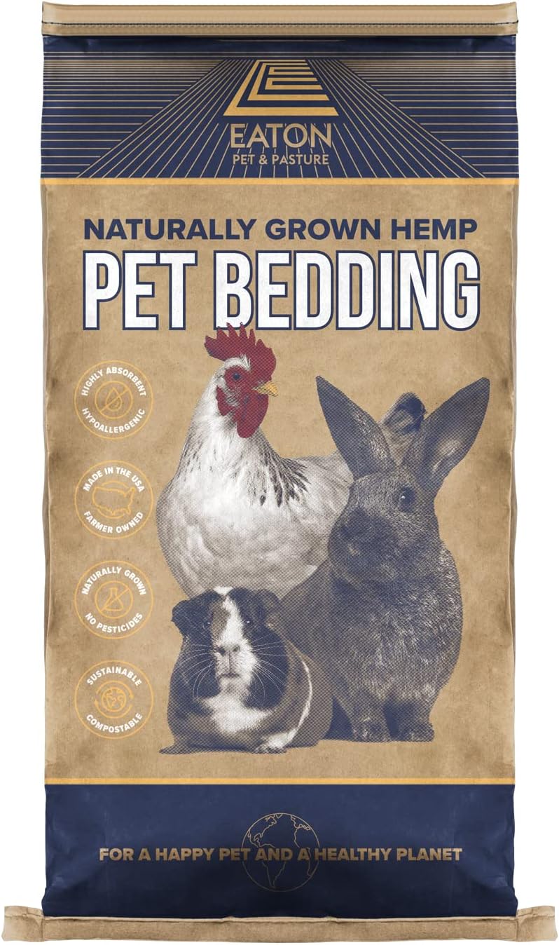 Eaton Pet and Pasture, Naturally Grown Hemp Pet Bedding for Chickens, Nesting Boxes, Rabbits, Hamsters, Small Pets, Highly Absorbent, Hypoallergenic, Eco-Friendly, Farmer Owned 28L - Image 2