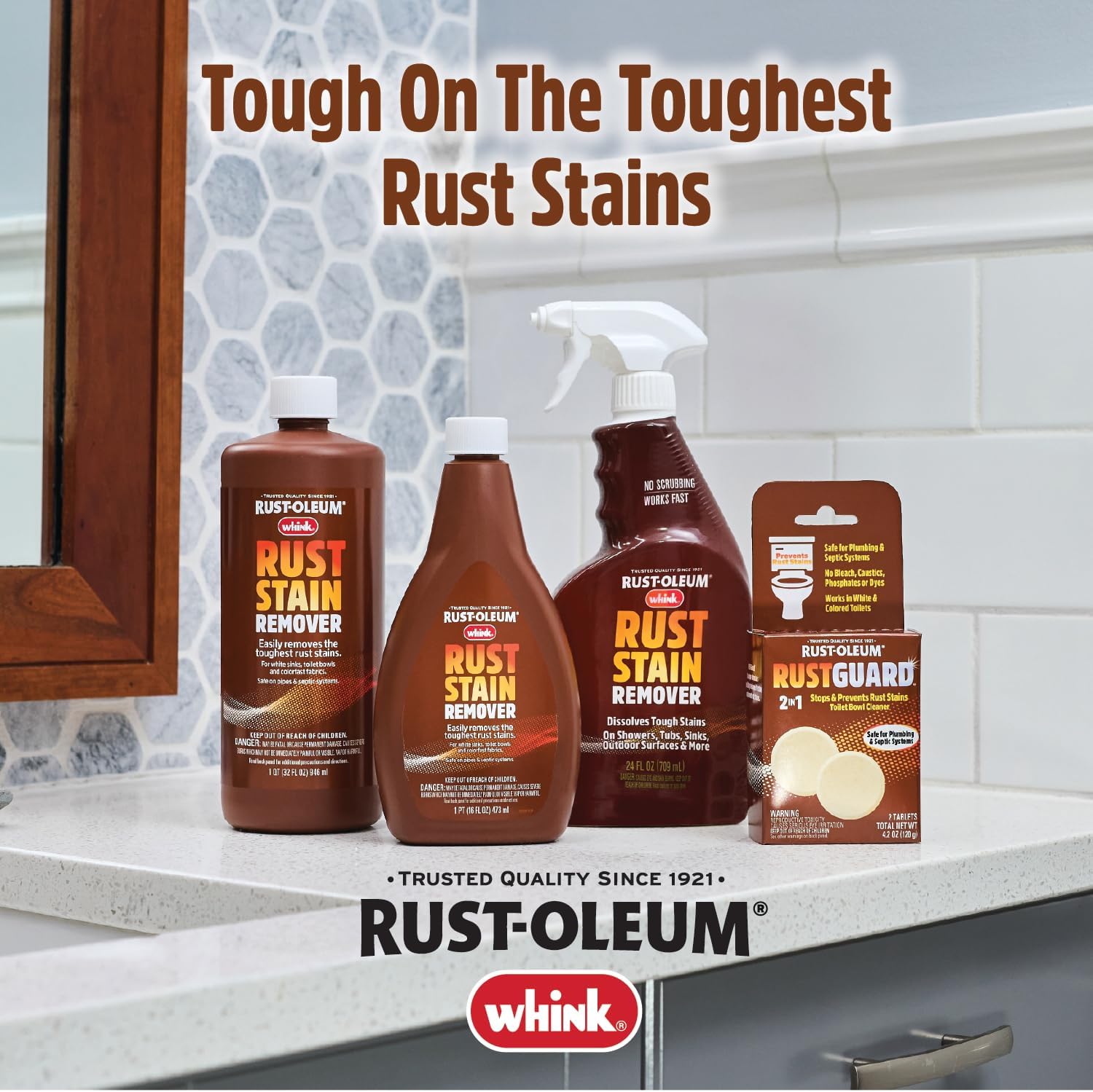 Rust-Oleum Whink Rust Stain Remover | Heavy-Duty Iron Stain Remover for White Toilets & Sinks, Colorfast Fabric & Carpets | 16 oz - Image 10