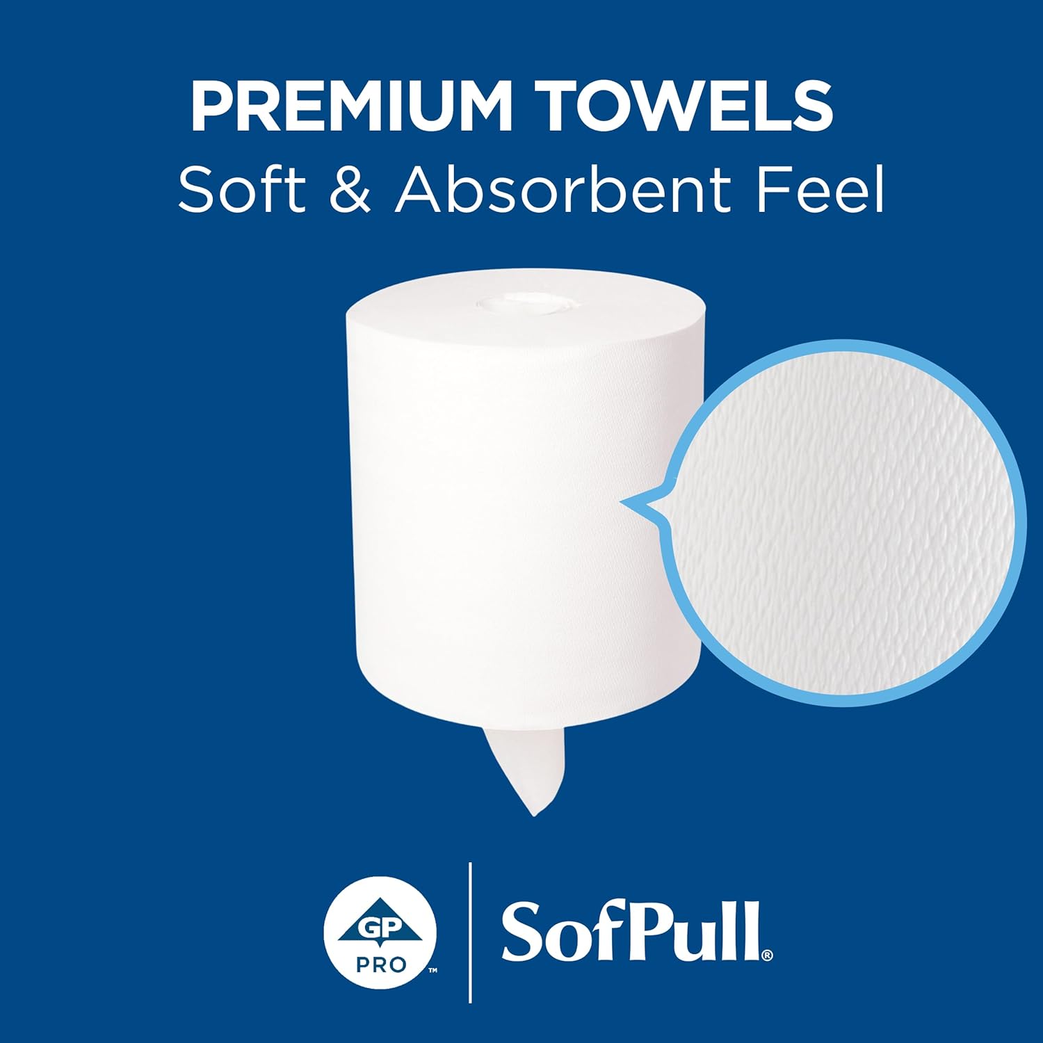 SofPull Centerpull Regular by Georgia-Pacific PRO Premium Paper Towel Dispenser Refills, White, 324 Sheets Per Roll, 6 Rolls Per Case, 28124 - Image 2