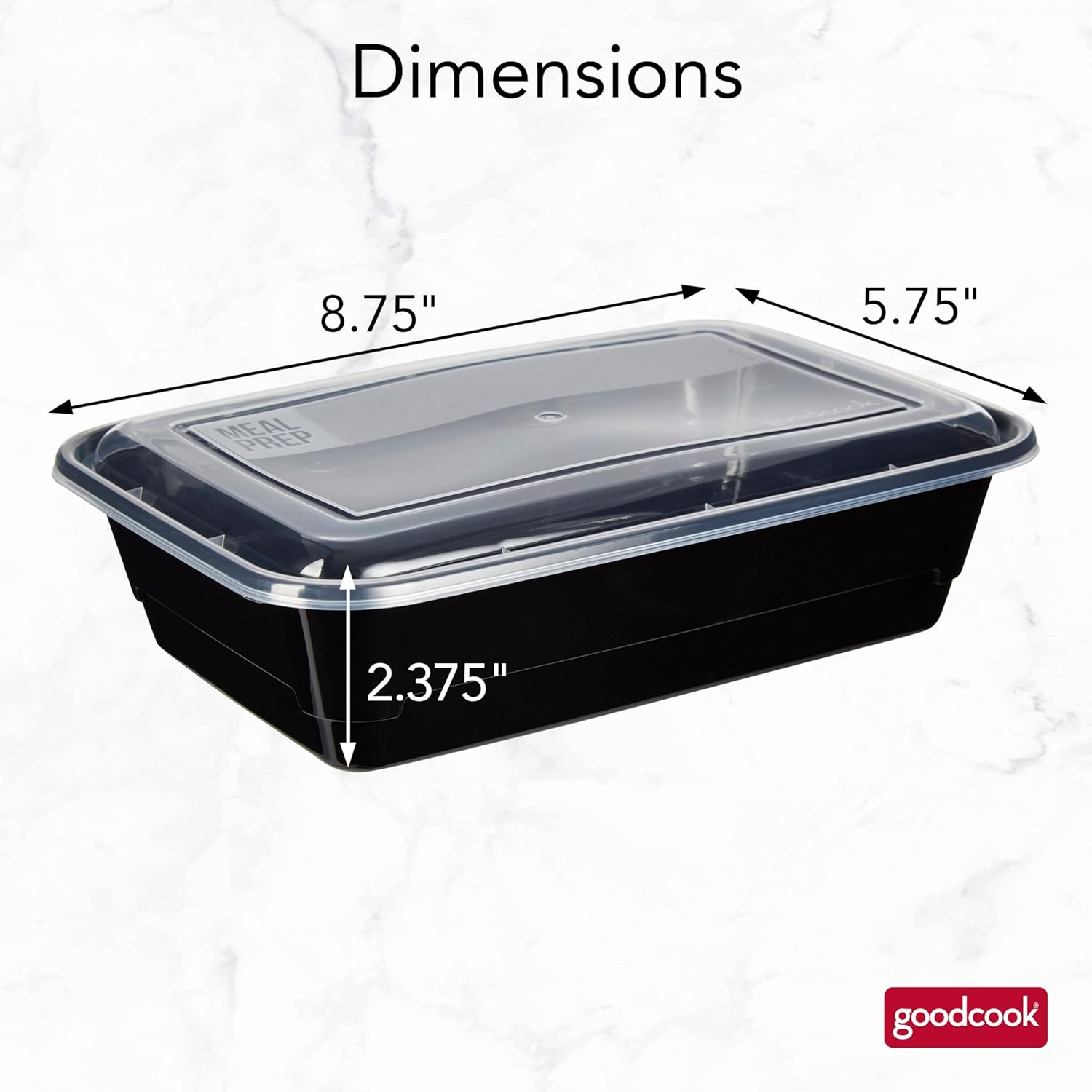 GoodCook Meal Prep Containers, Single - Image 3