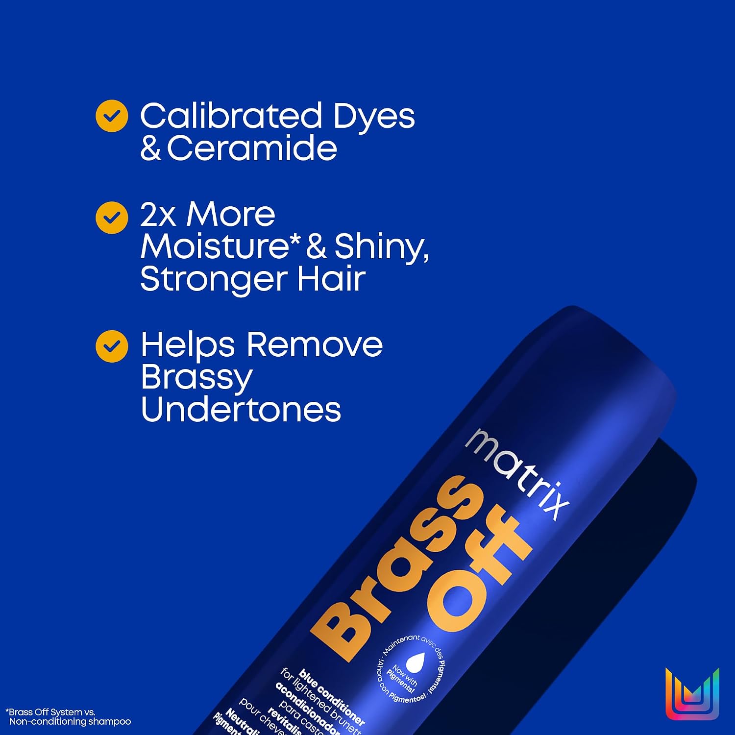 Matrix Brass Off Blue Conditioner - Tones and Removes Brassy Orange Undertones, Pigmented Conditioner For Color-Treated Hair and Lightened Brunettes, Vegan - Image 5